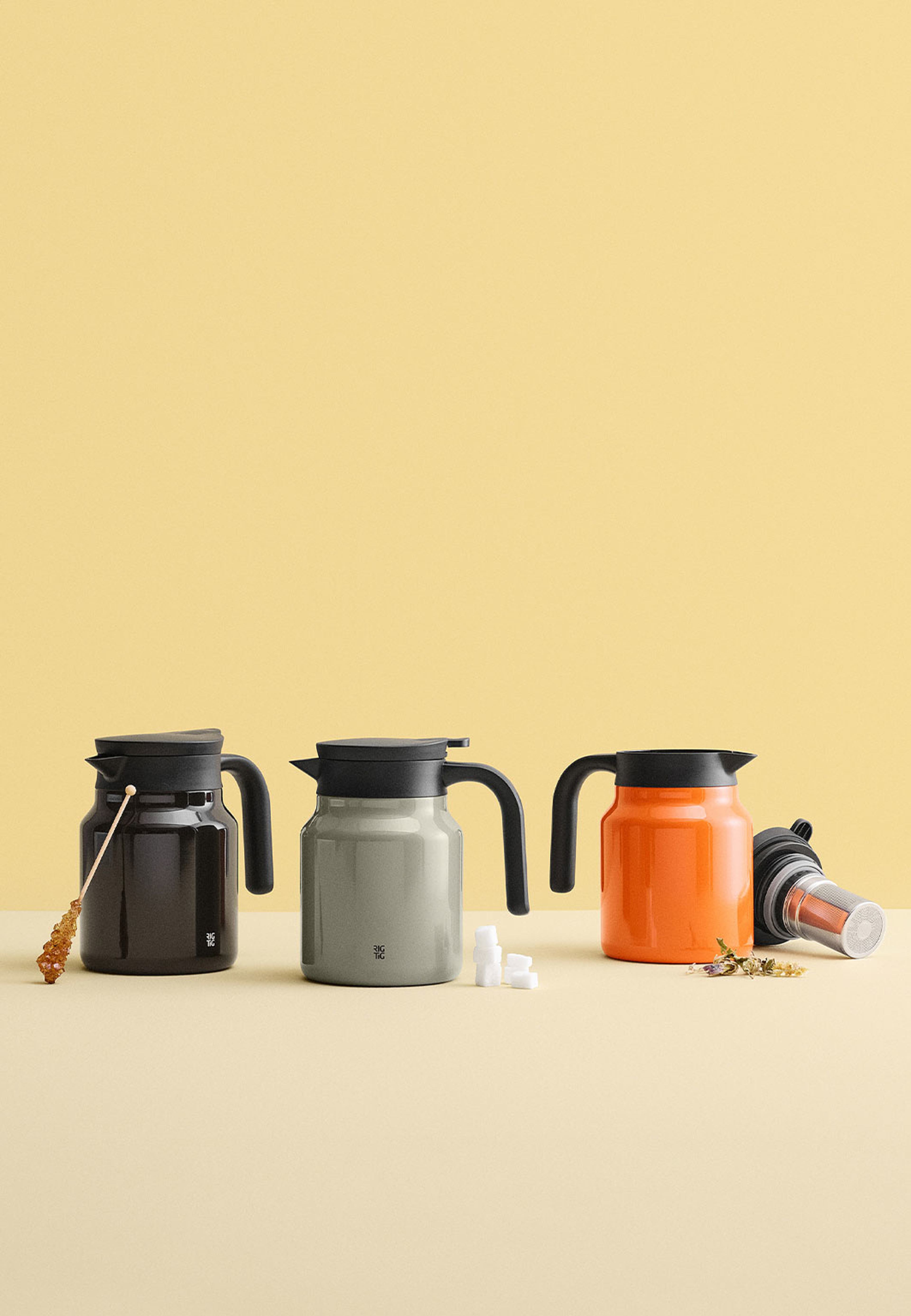THERM-IT Termoskanna 0.9 l., från Rig-tig, i färgen Orange. Klicka för att öppna bilden i stort format