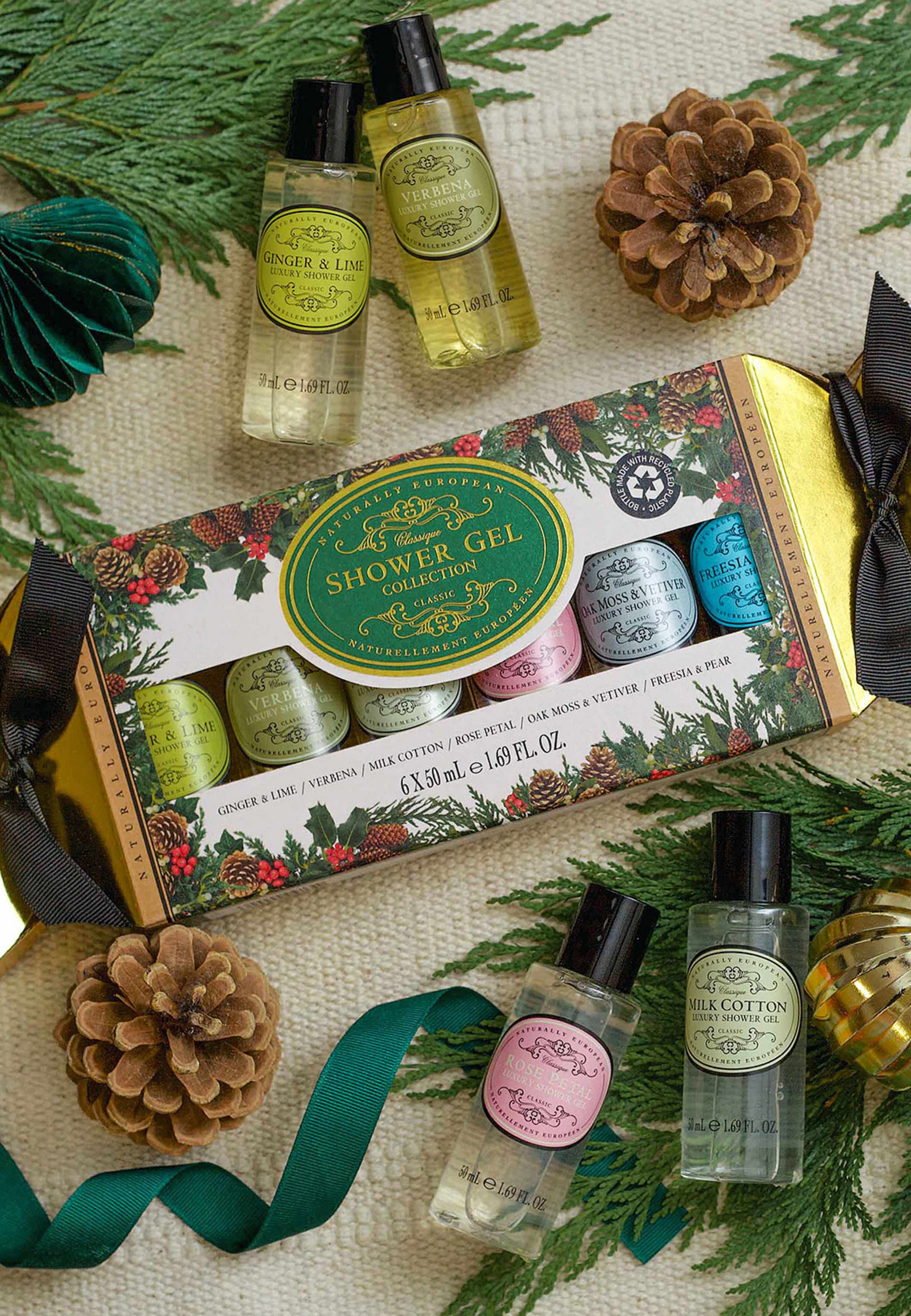 Mini Shower Gel Collection 3 x 120 ml, från Naturally European. Klicka för att öppna bilden i stort format