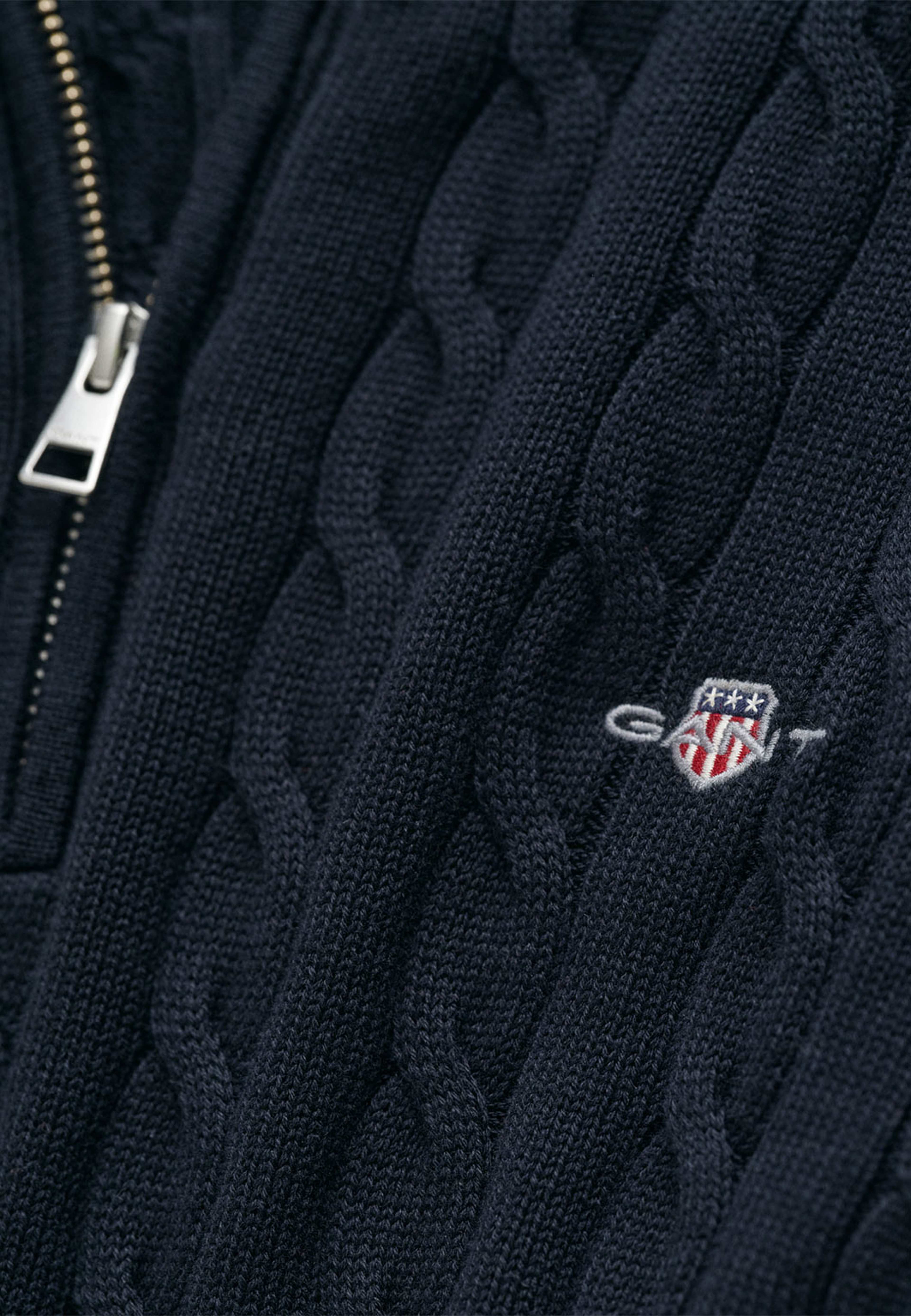 Cotton Cable Half Zip