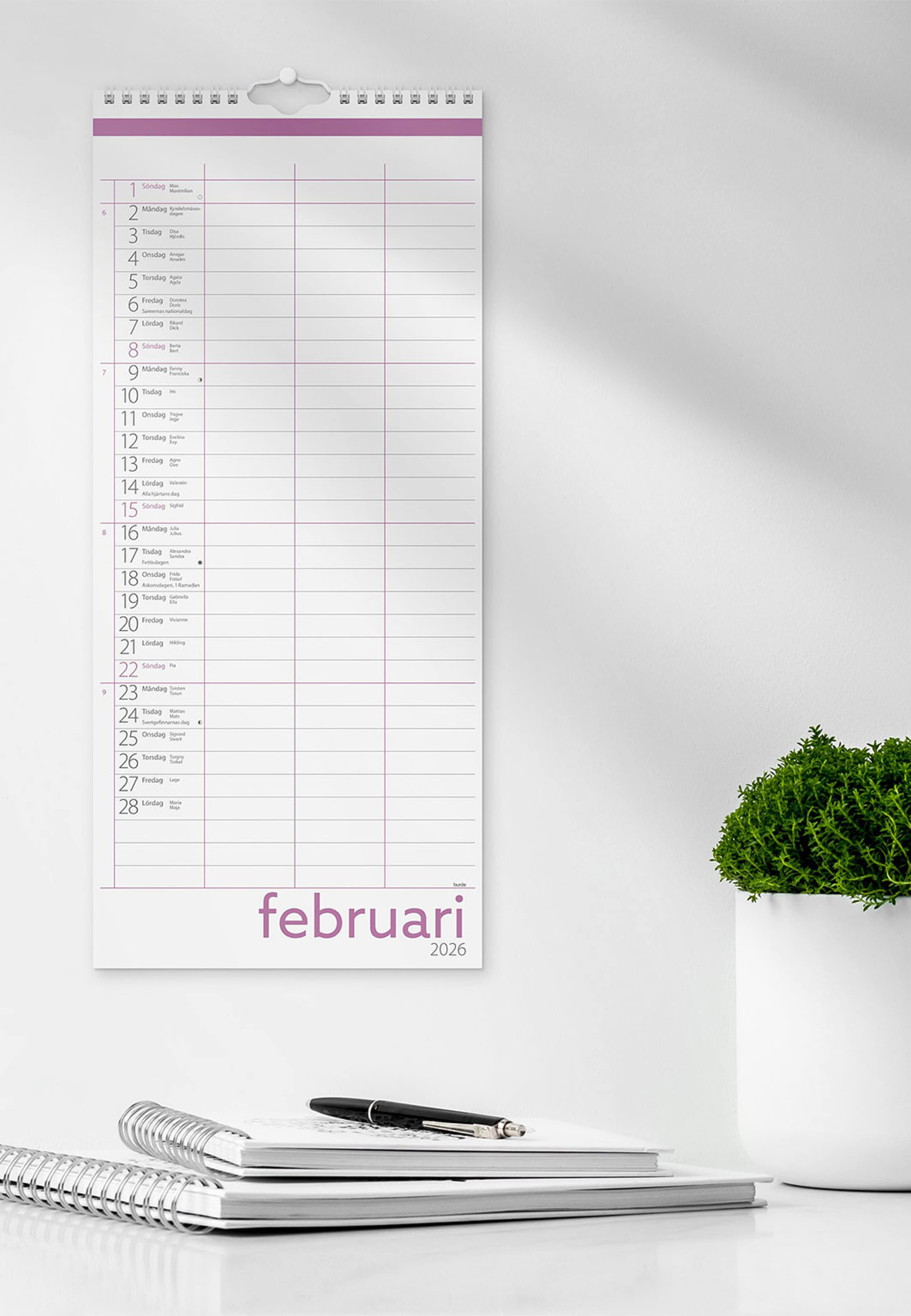 Familjekalender 25/26 Lilla