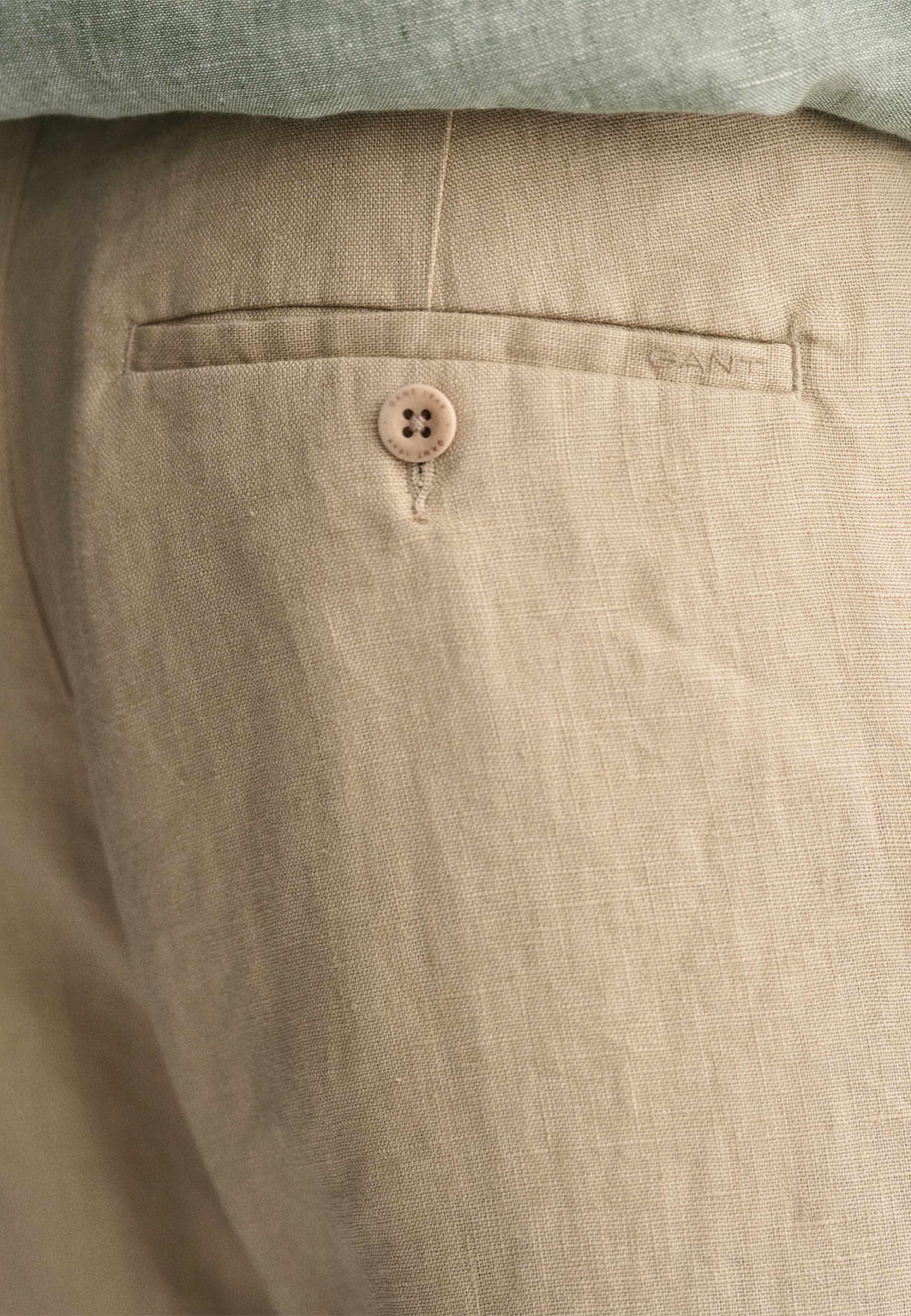 Relaxed Fit Linen Drawstring Pants