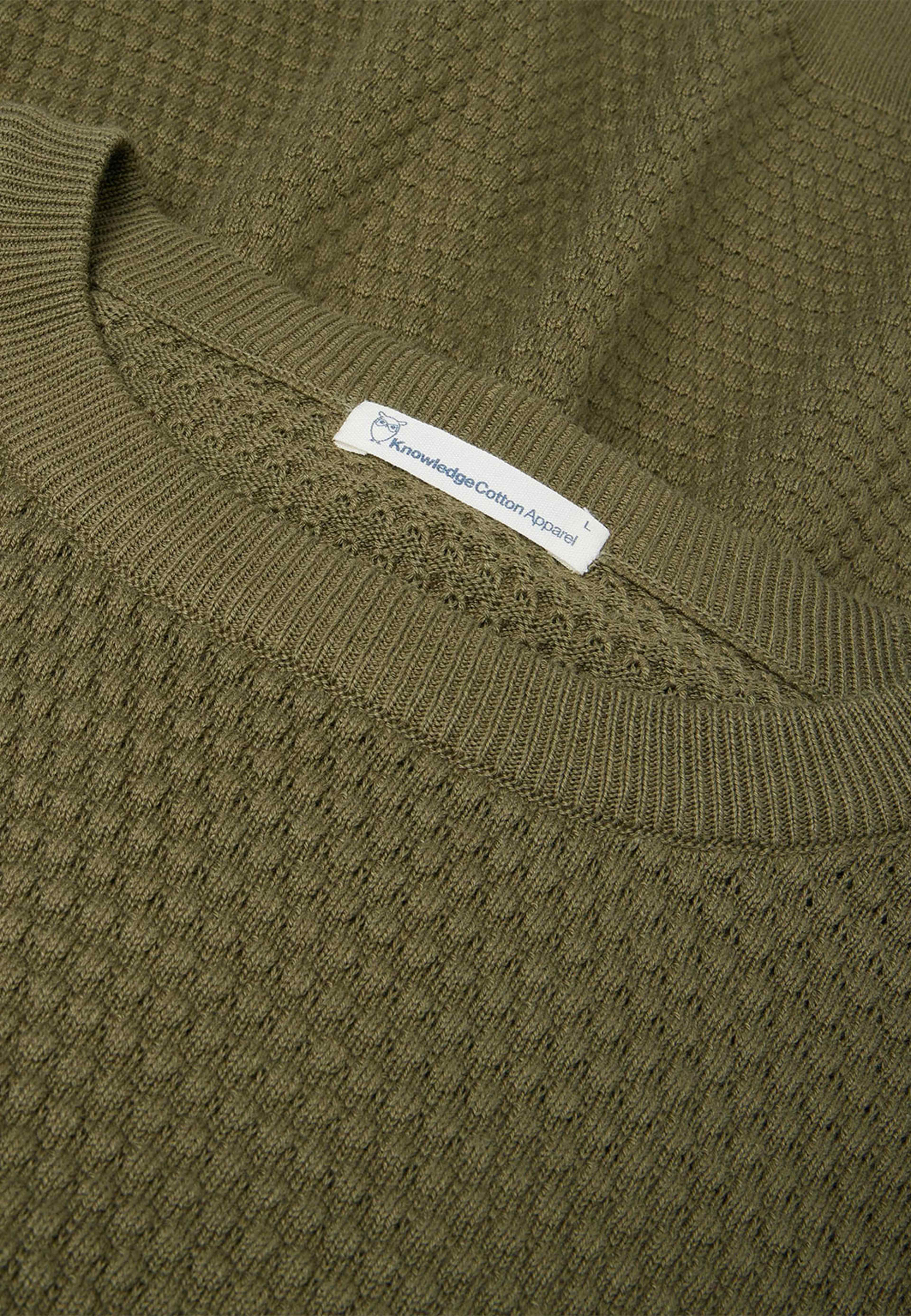 VAGN regular bubble knit crew neck - GOTS/Vegan