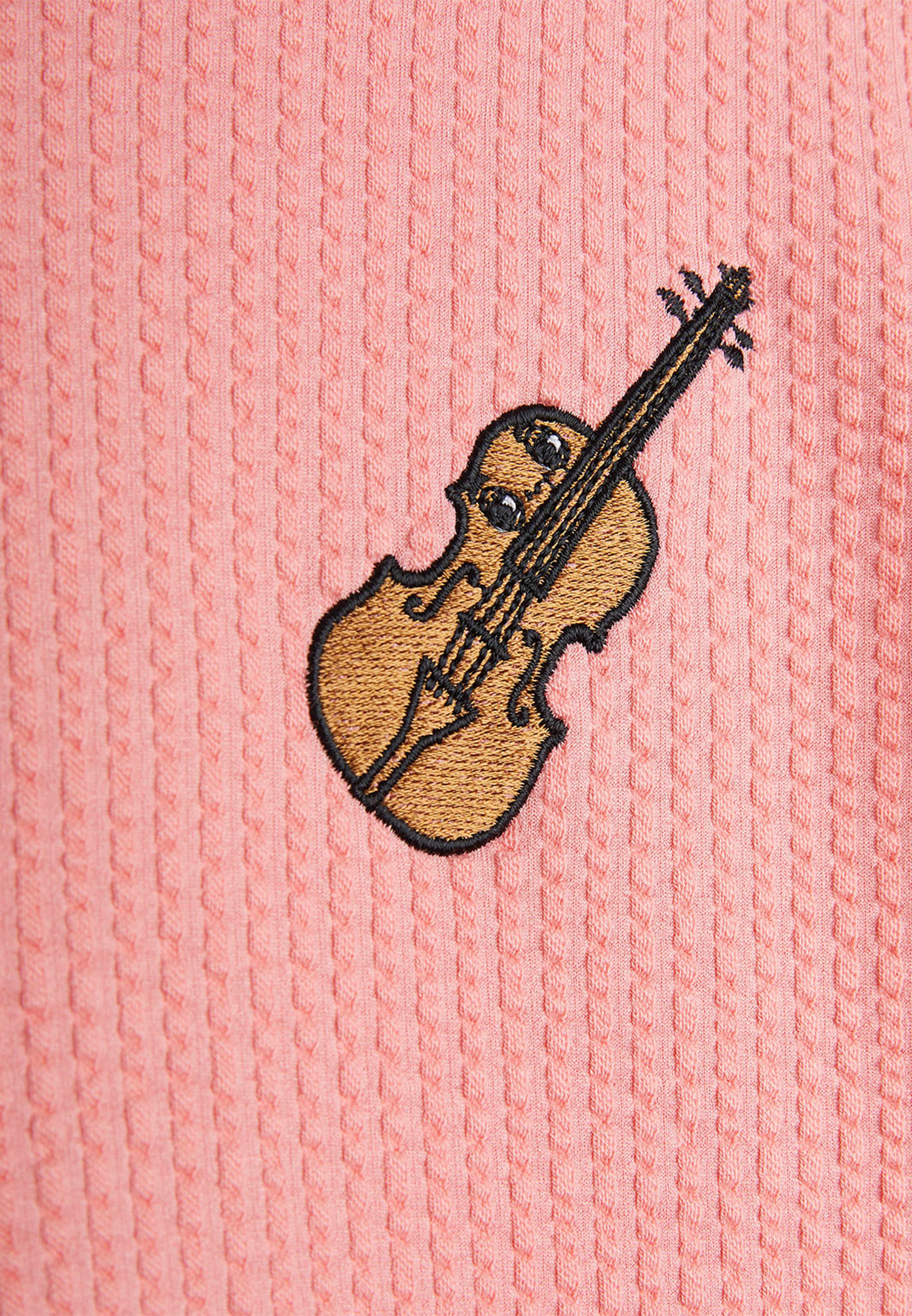 Violin embroidered Short-sleeve tee