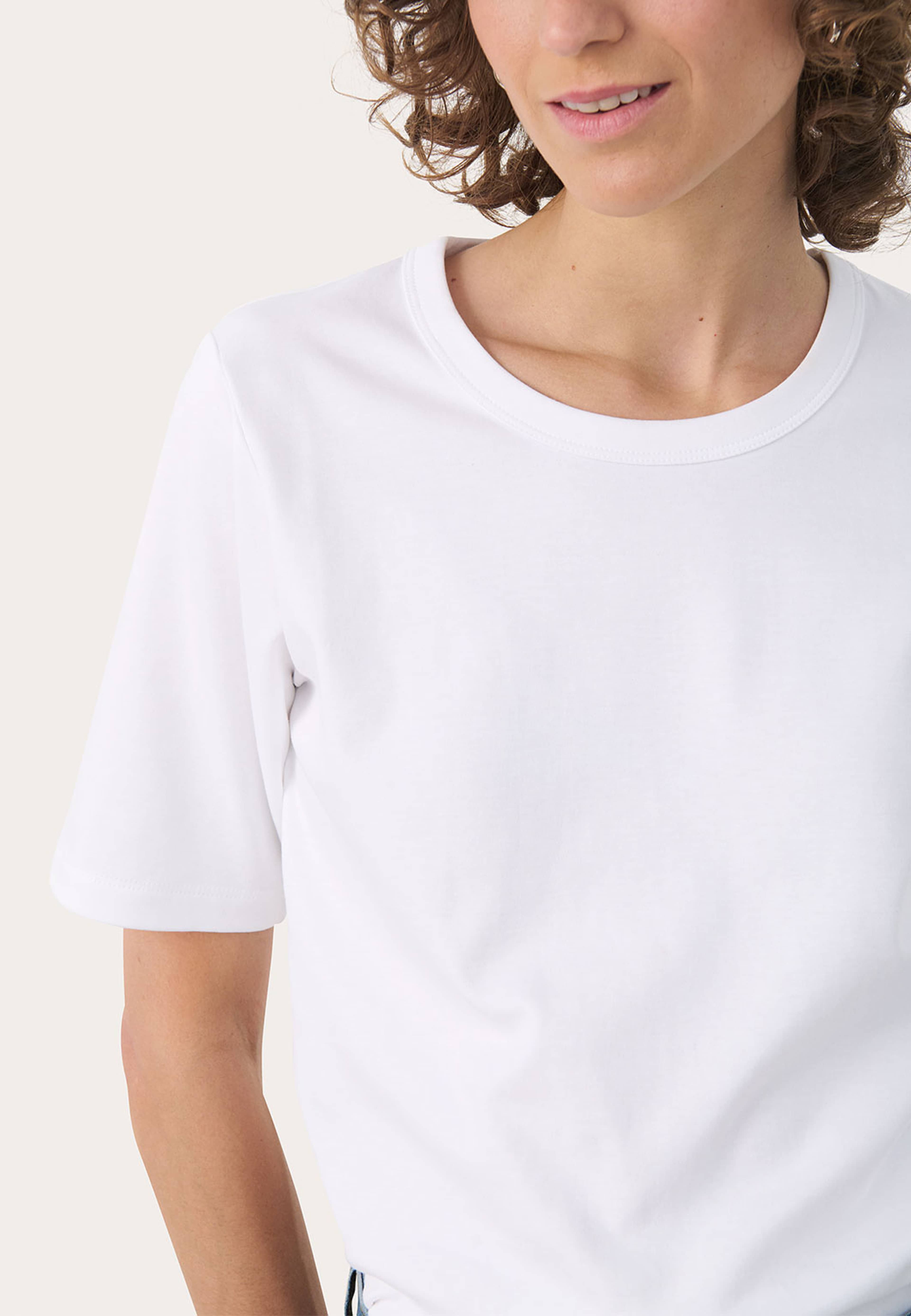 RatanaPW T-shirt, från Part Two, i färgen Bright White. Klicka för att öppna bilden i stort format