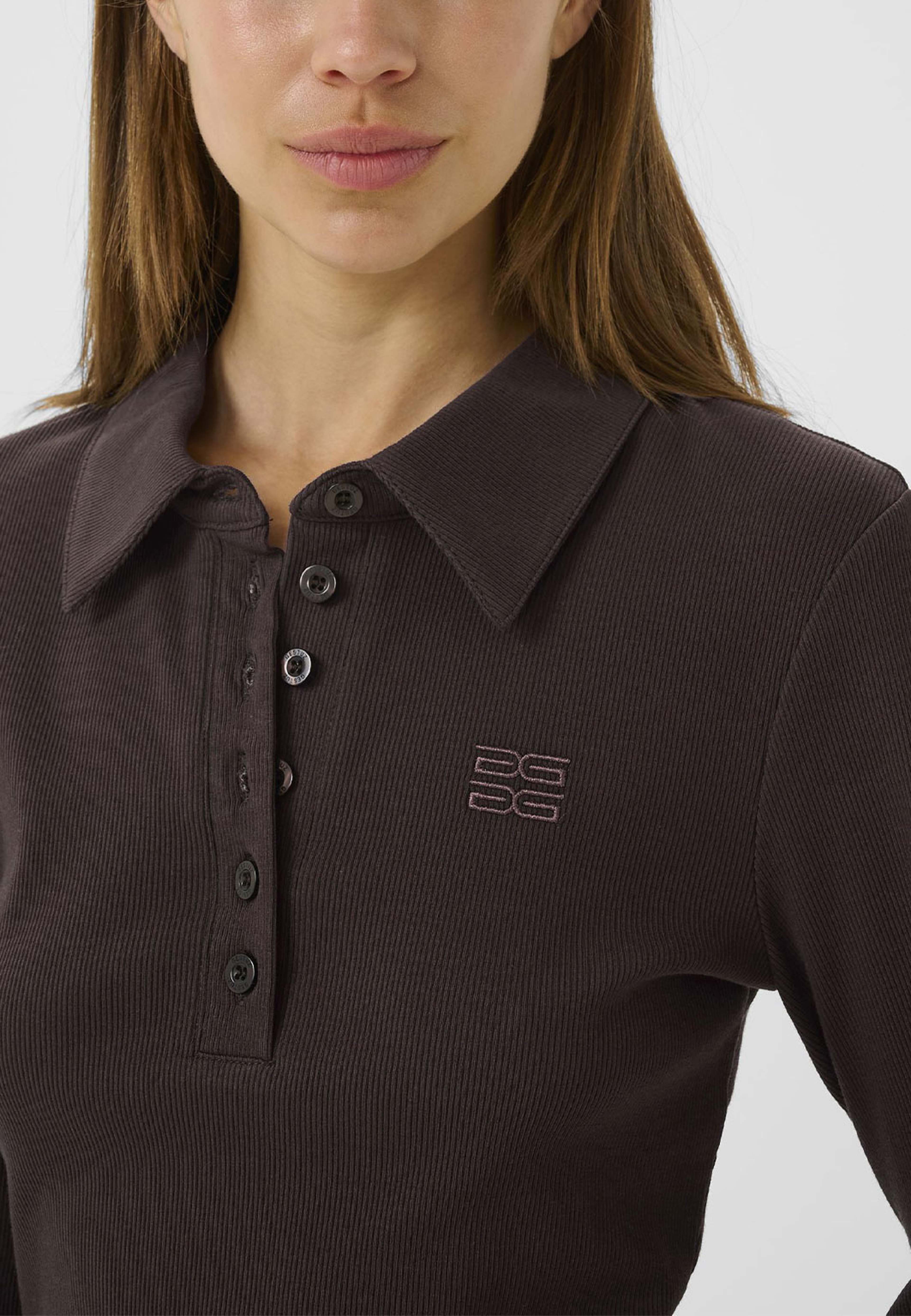 GZdrew Poloshirt, från Gestuz, i färgen Molé.