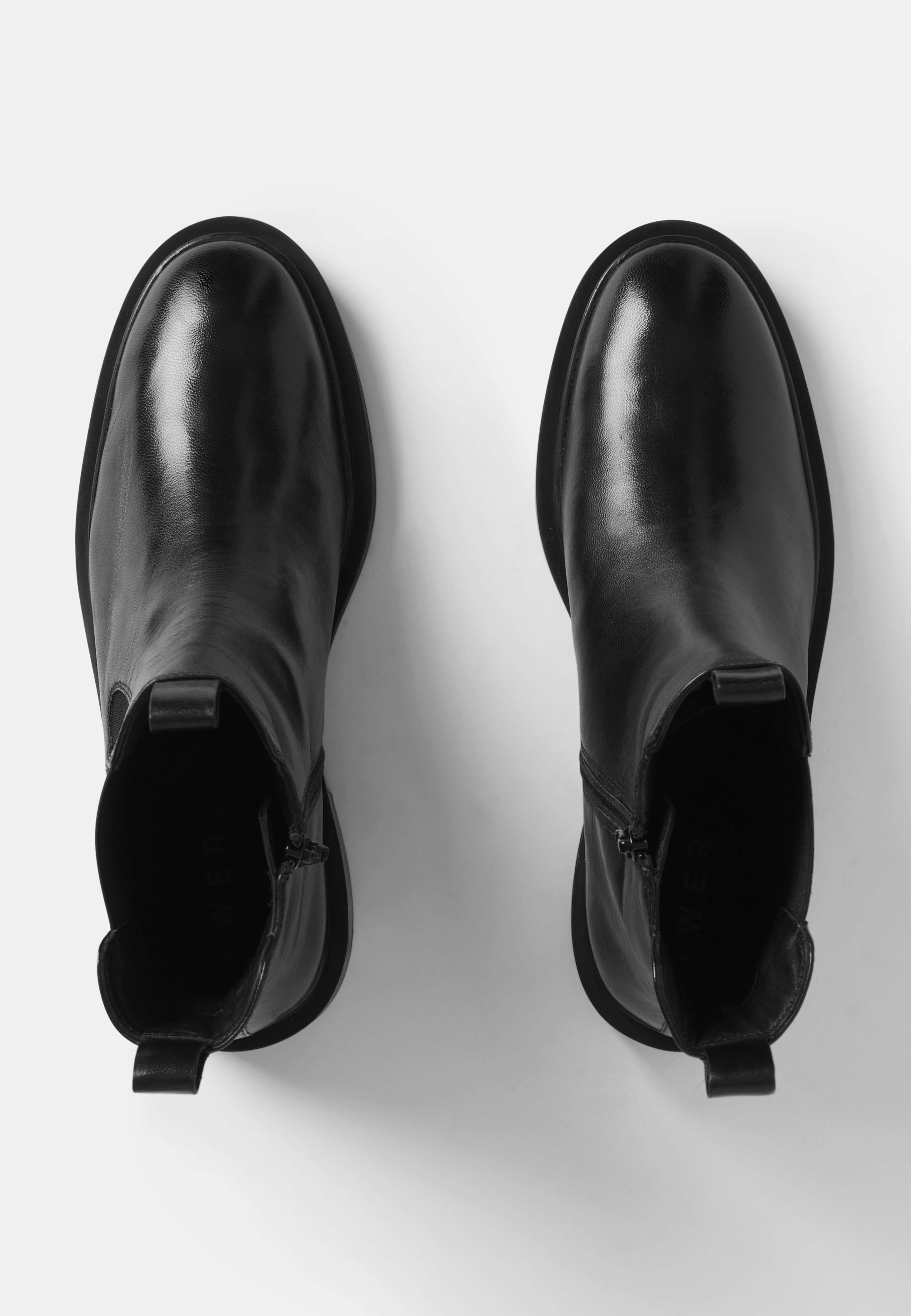 Chelsea boots i skinn