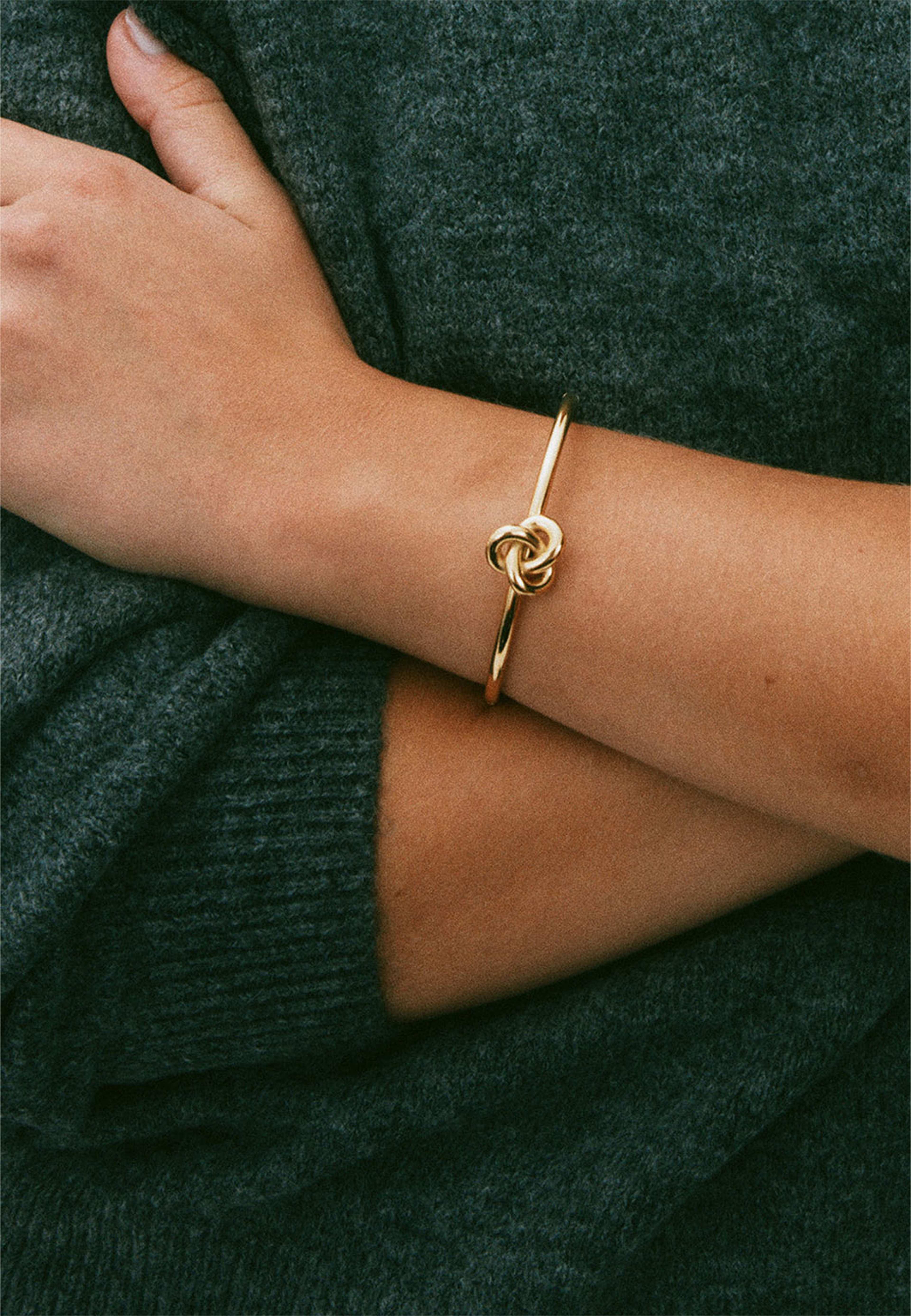 Infinity Knot Bangle Gold