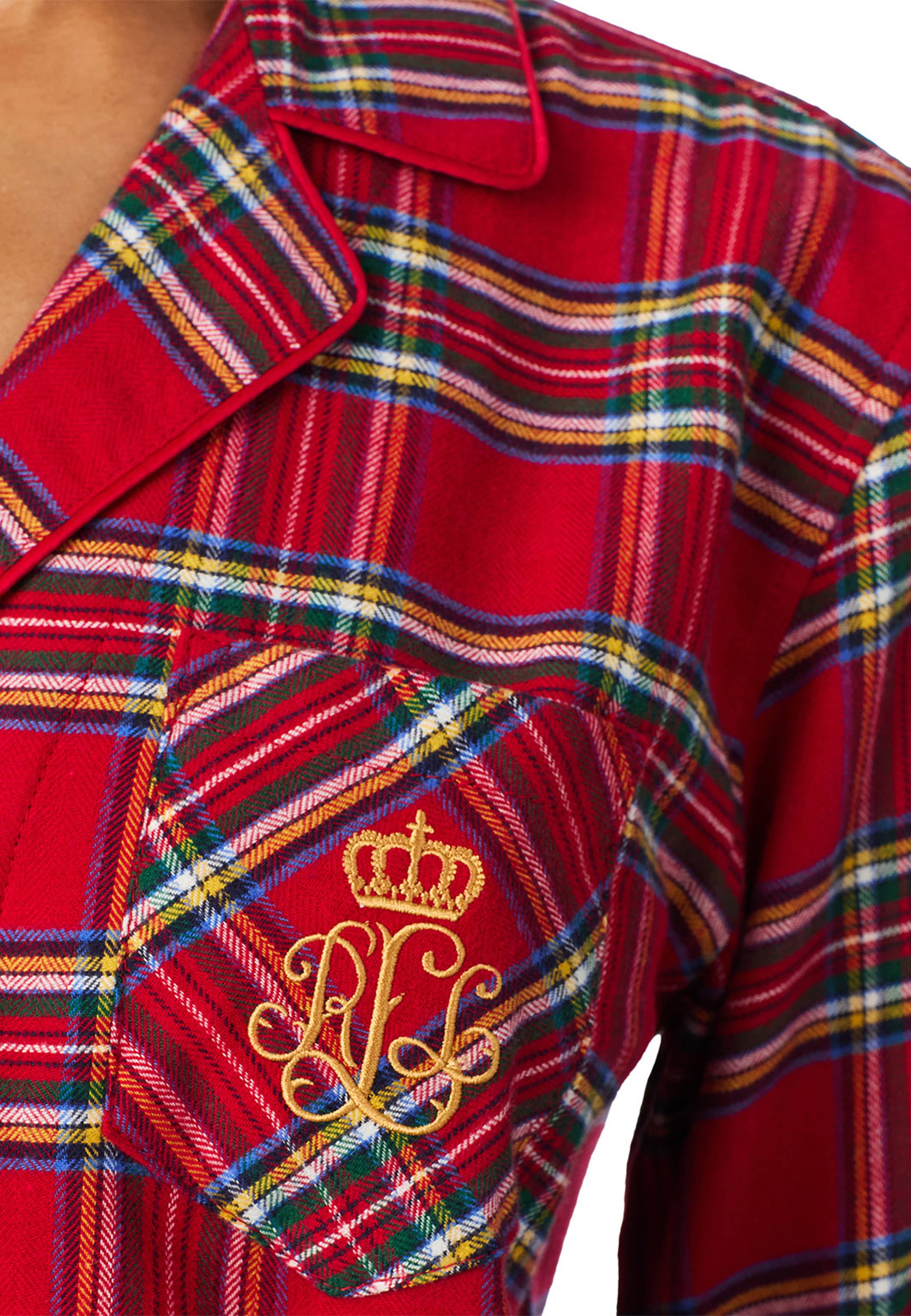 Notch collar Pyjamas set, från Lauren Ralph Lauren, i färgen Red Plaid.