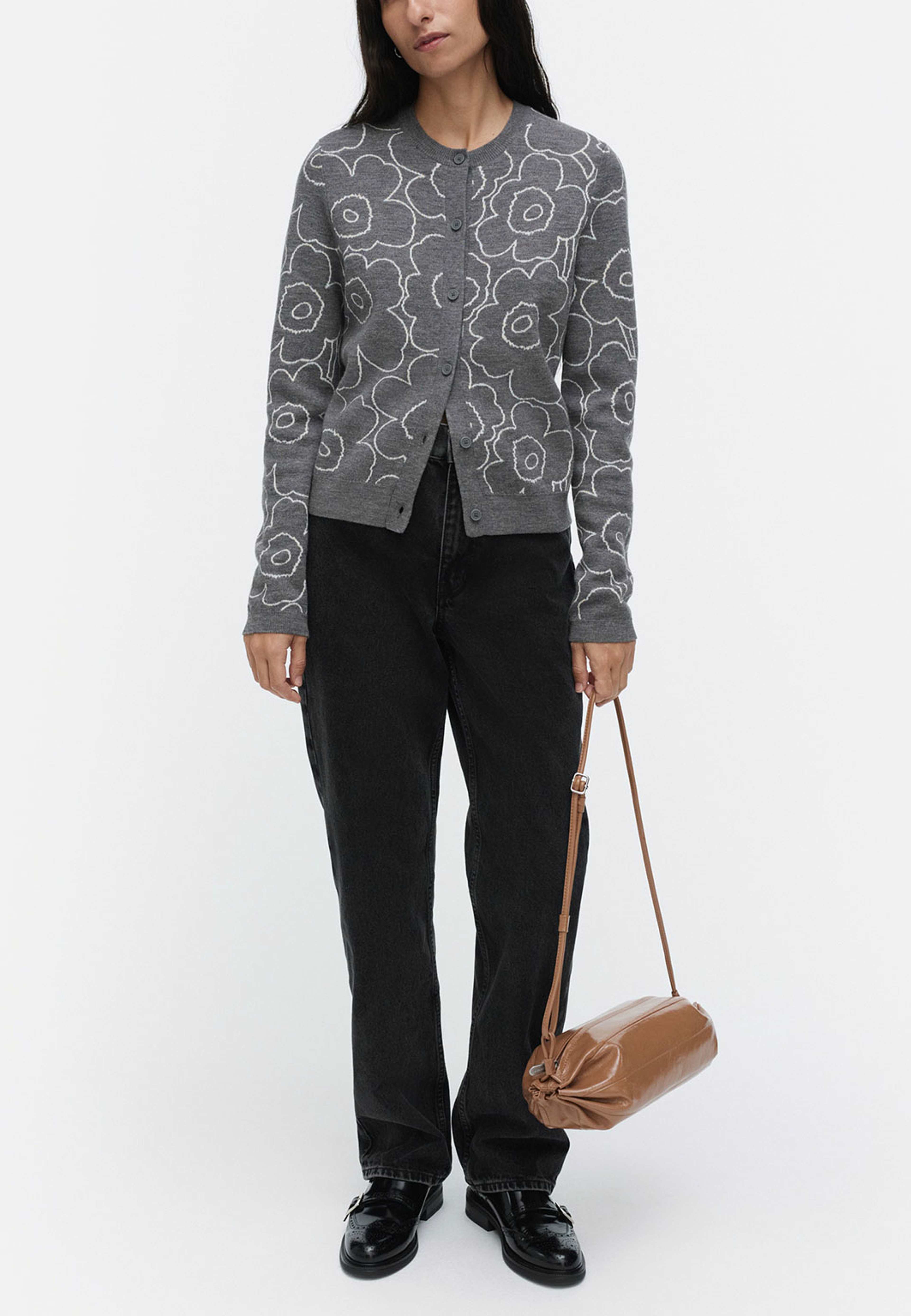VILLI PIIRTO UNIKKO Jacket, från Marimekko, i färgen Dark Grey, Off White.
