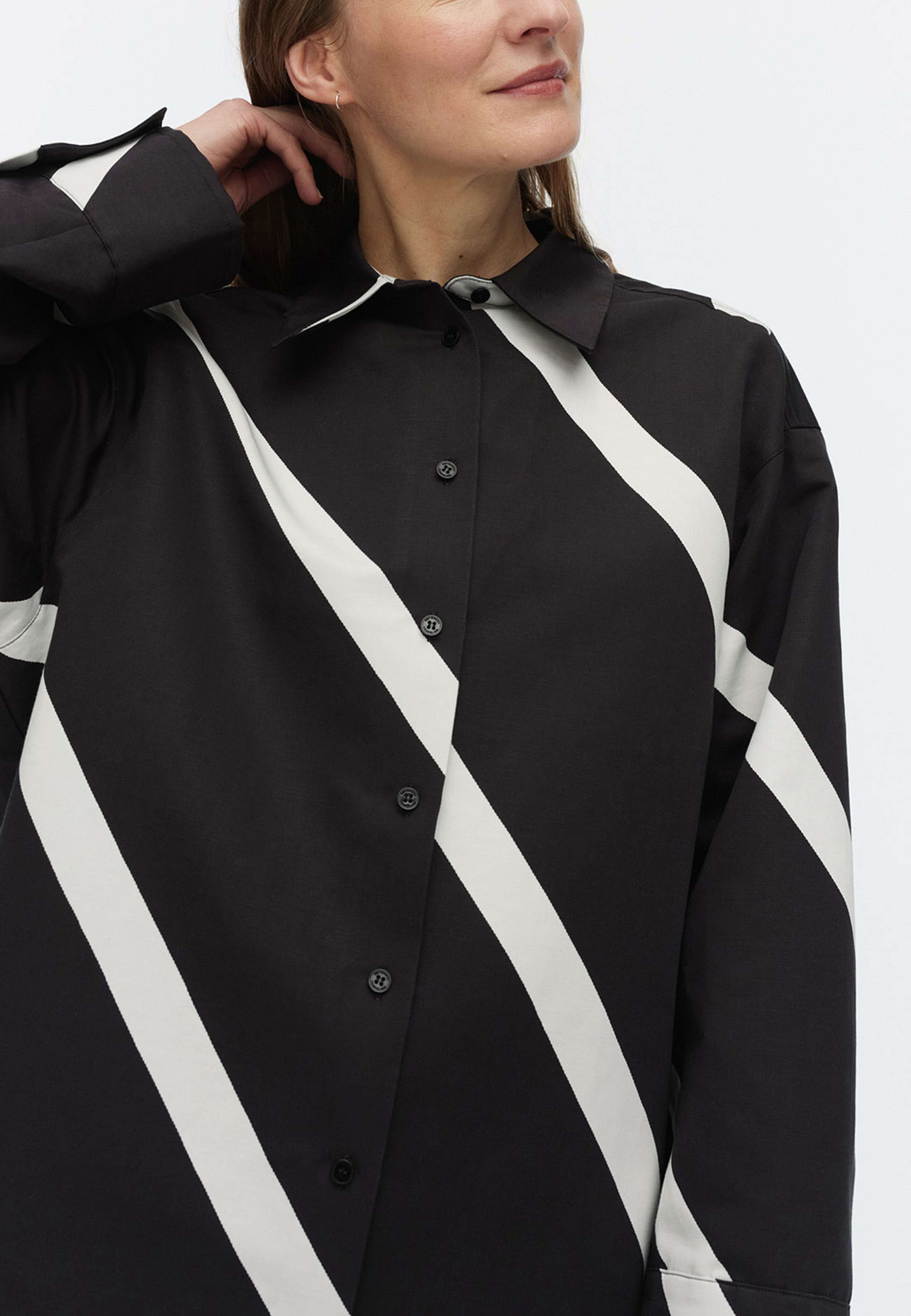 HEITTO BASSO Shirt, från Marimekko, i färgen Black, Off White.