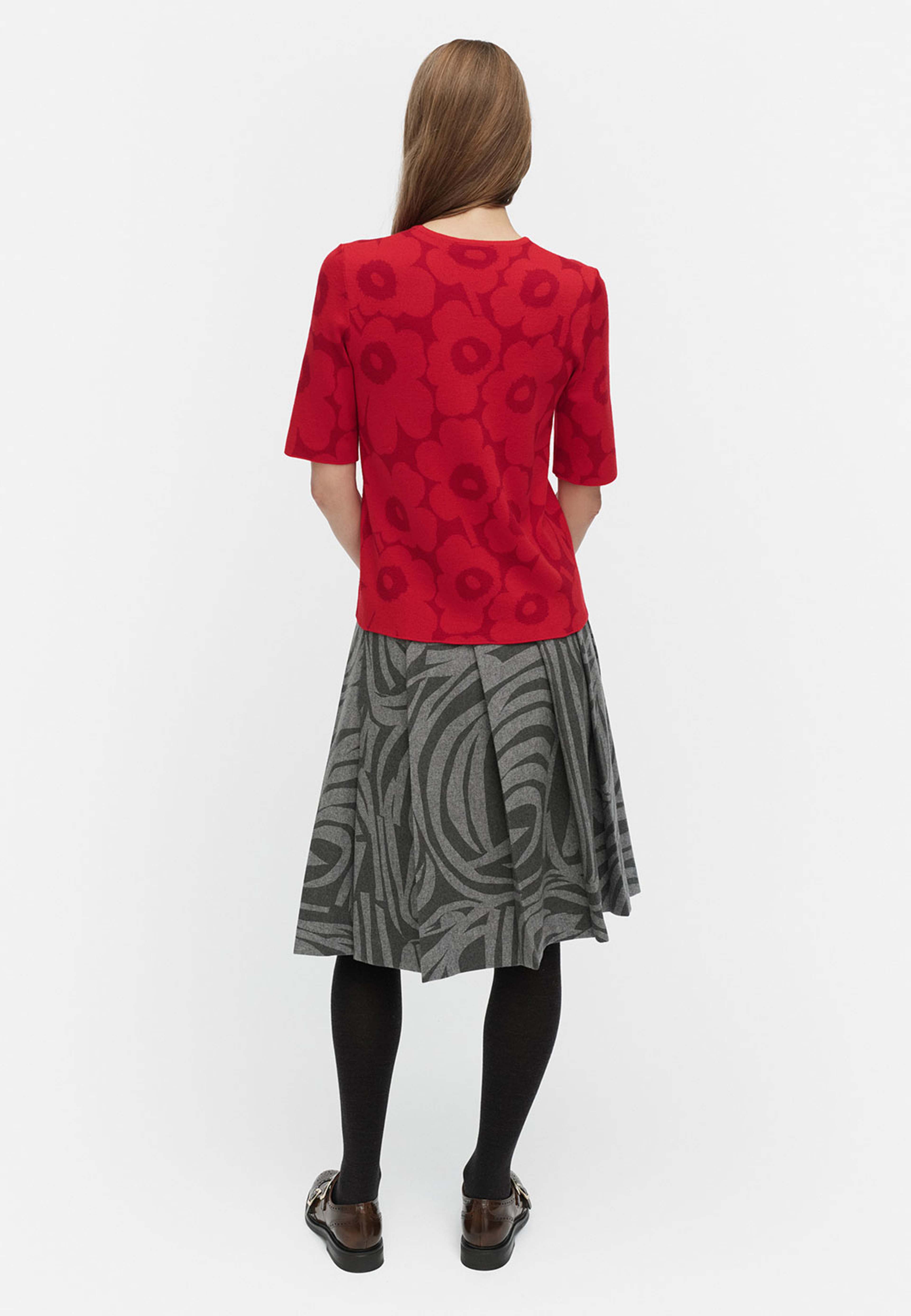 RWS KEHYS UNIKKO Sweater, från Marimekko, i färgen Dark Red, Red.