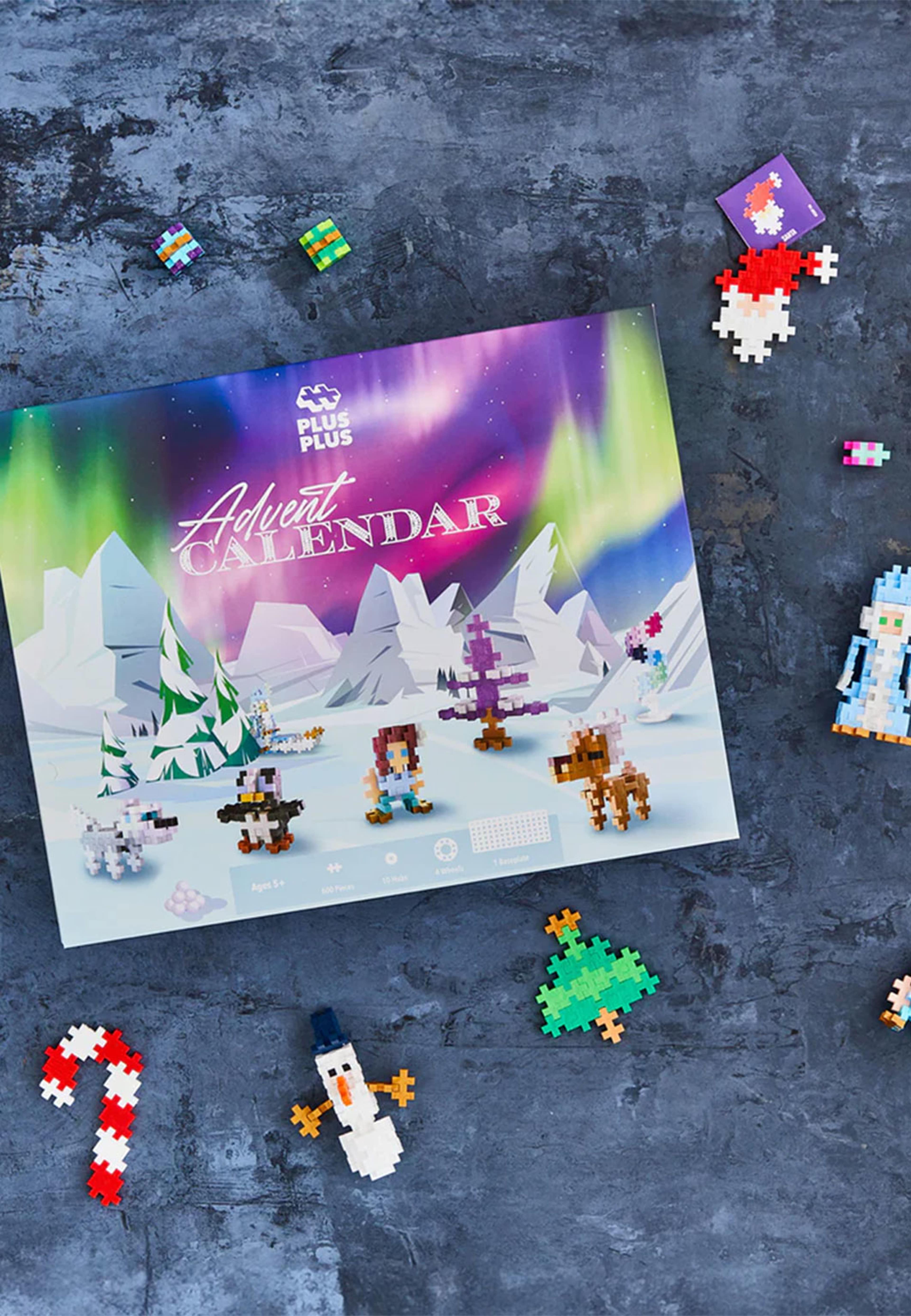 Adventskalender - Jultomtens norrskensäventyr, från PLUS PLUS, i färgen Multicolor. Klicka för att öppna bilden i stort format