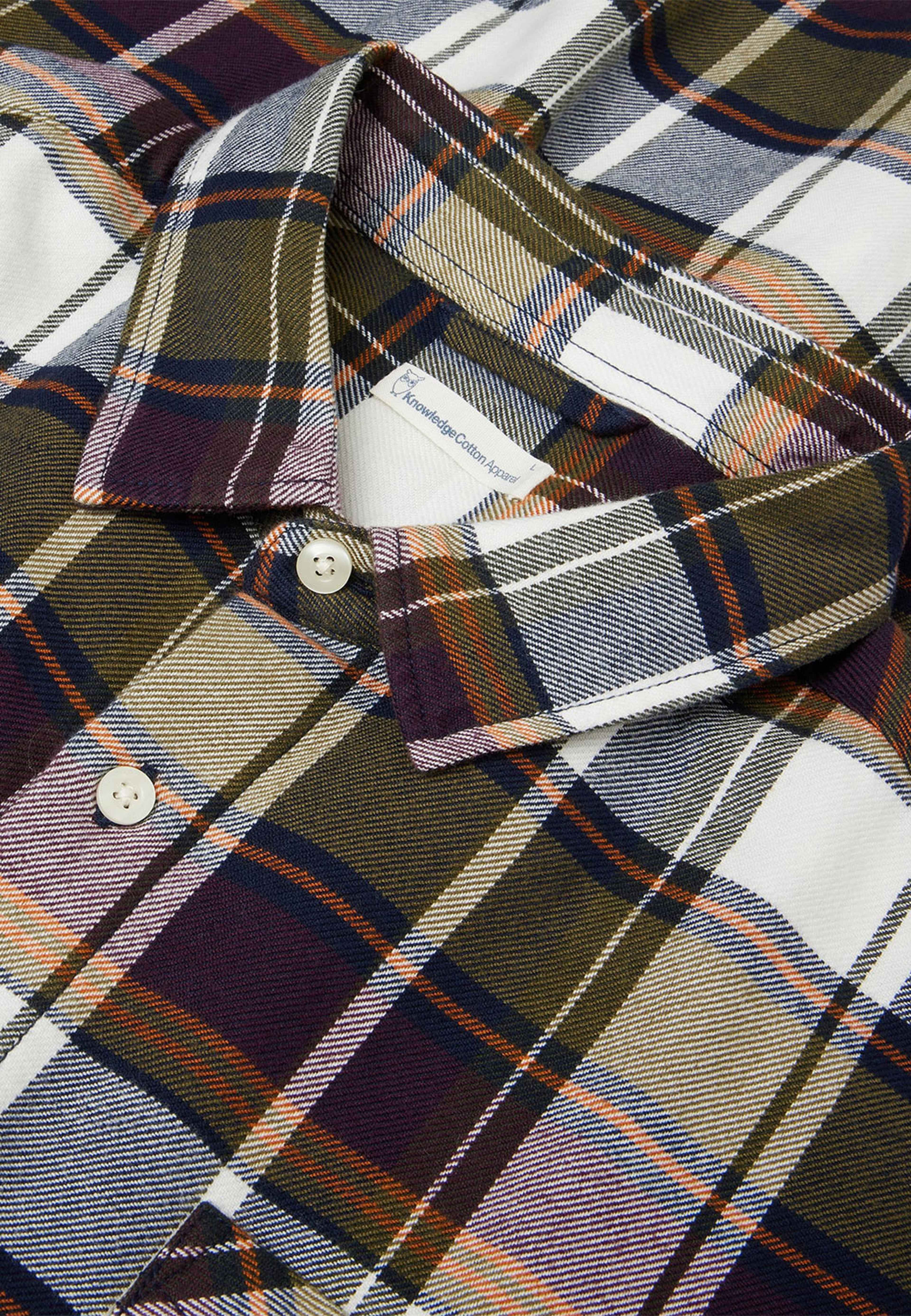 Light Flannel Checkered Costume Fit Shirt