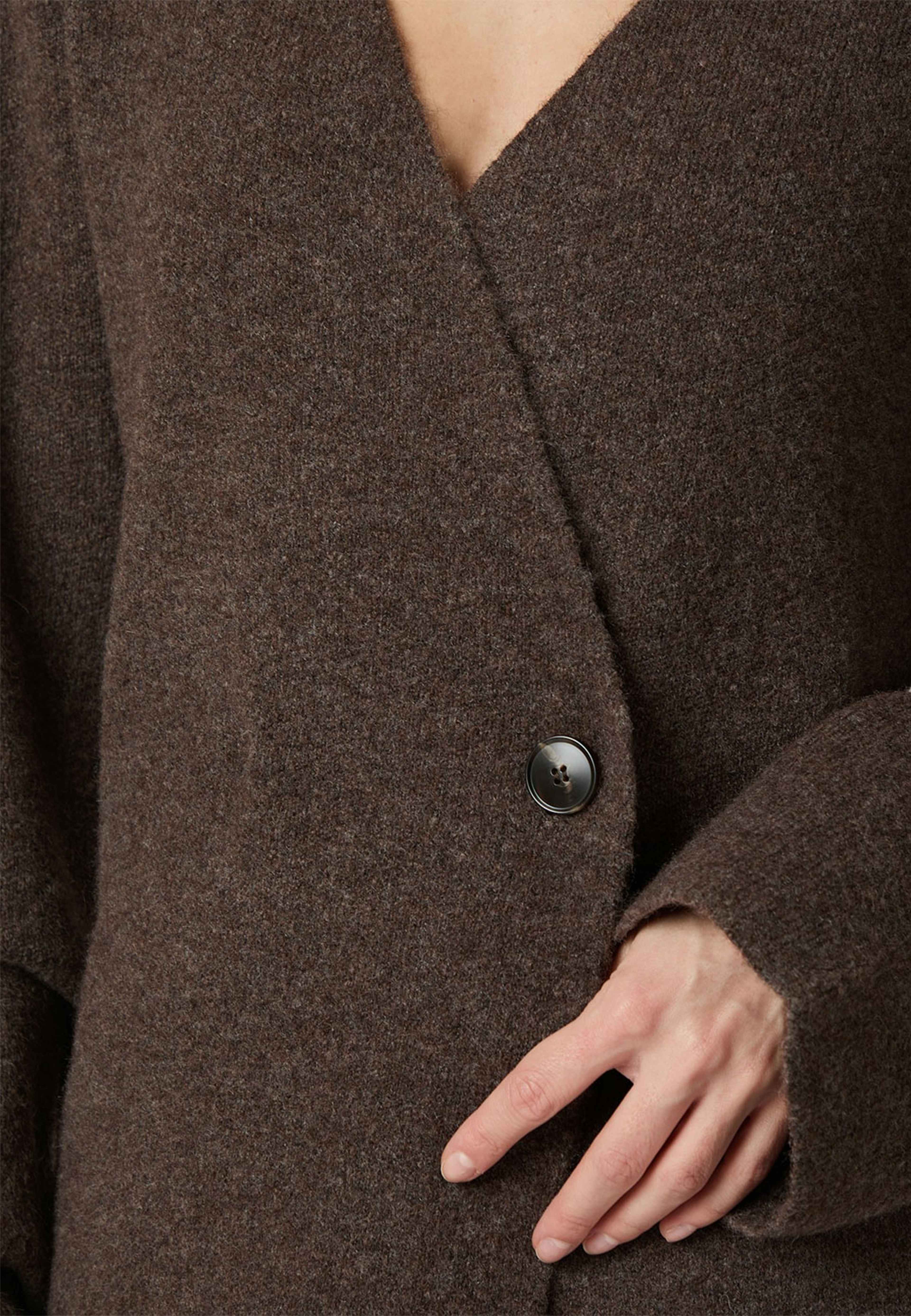 Marie Louise Knit Cardigan, från Neo Noir, i färgen Brown Melange.
