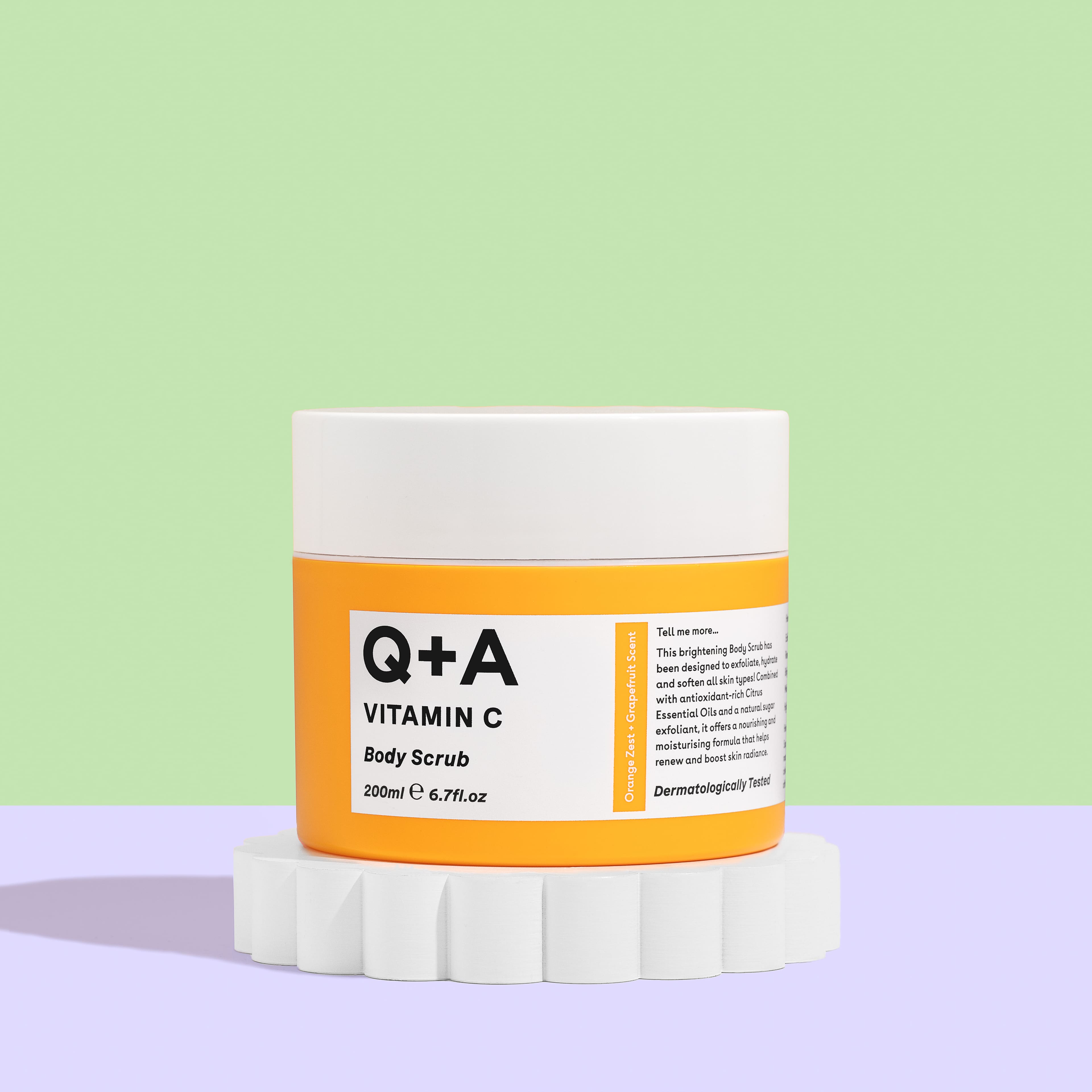 Vitamin C Body Scrub, från Q+A. Klicka för att öppna bilden i stort format