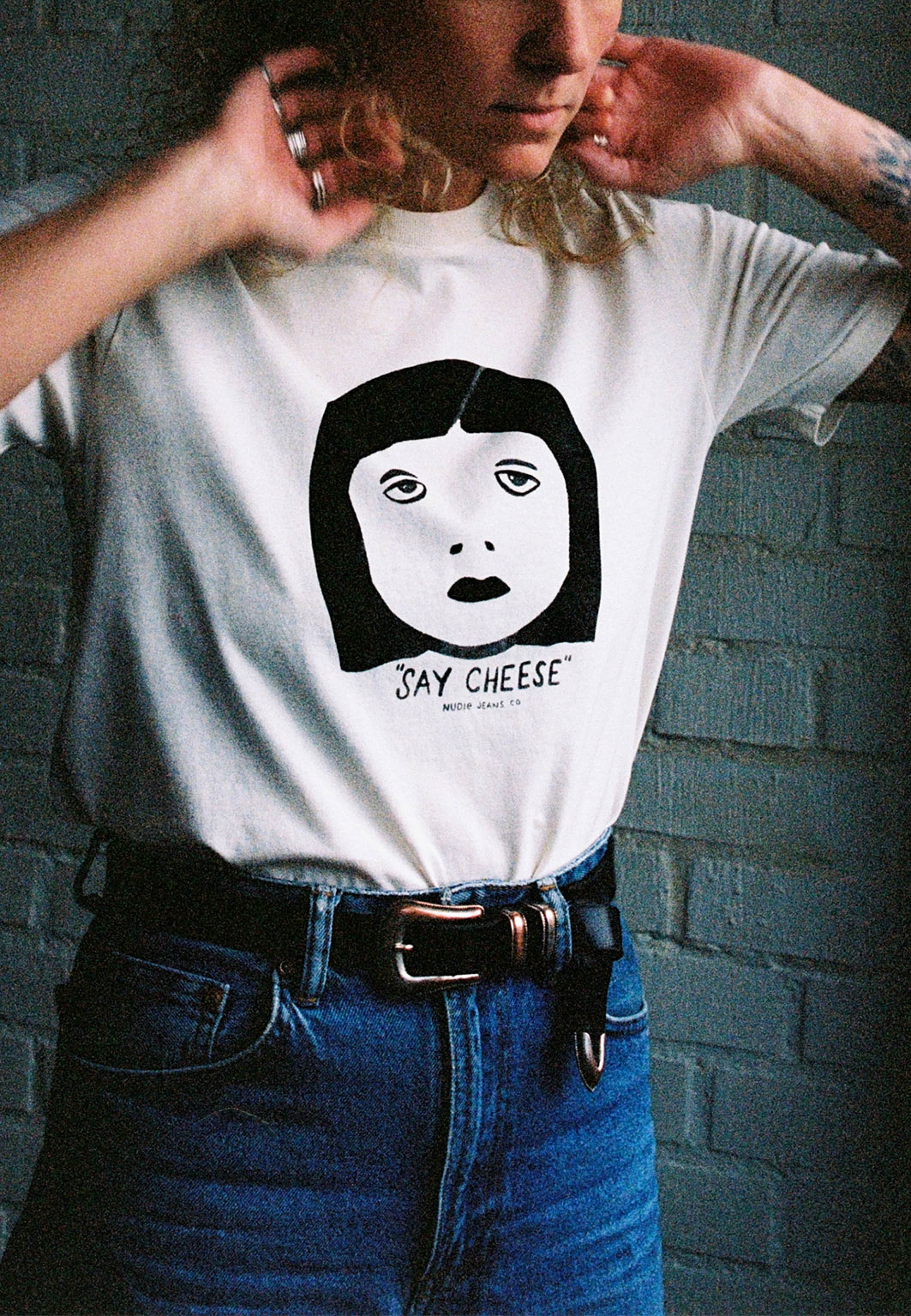 Joni Say Cheese T-Shirt Ecru