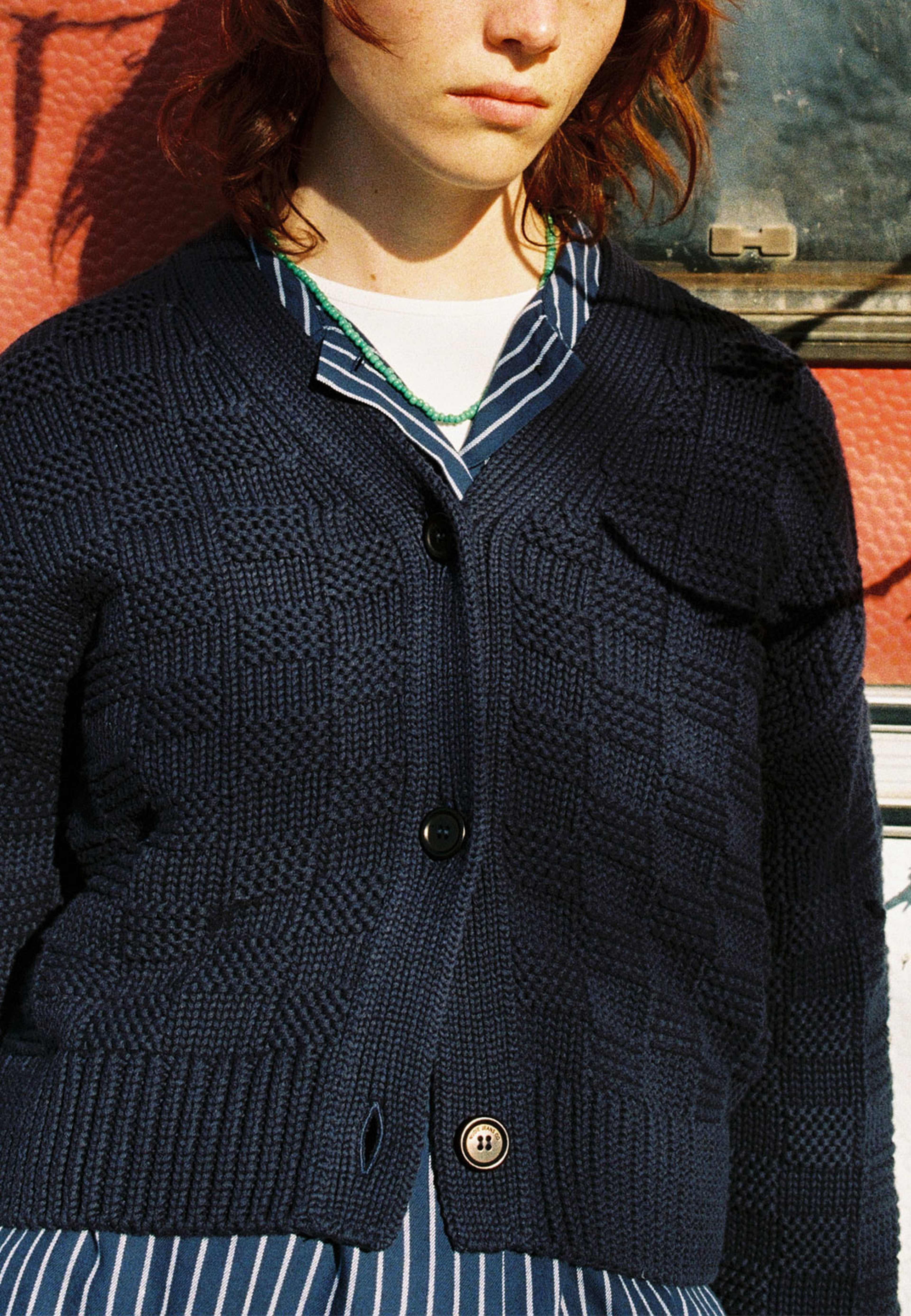 Karla Knitted Cardigan Blueberry