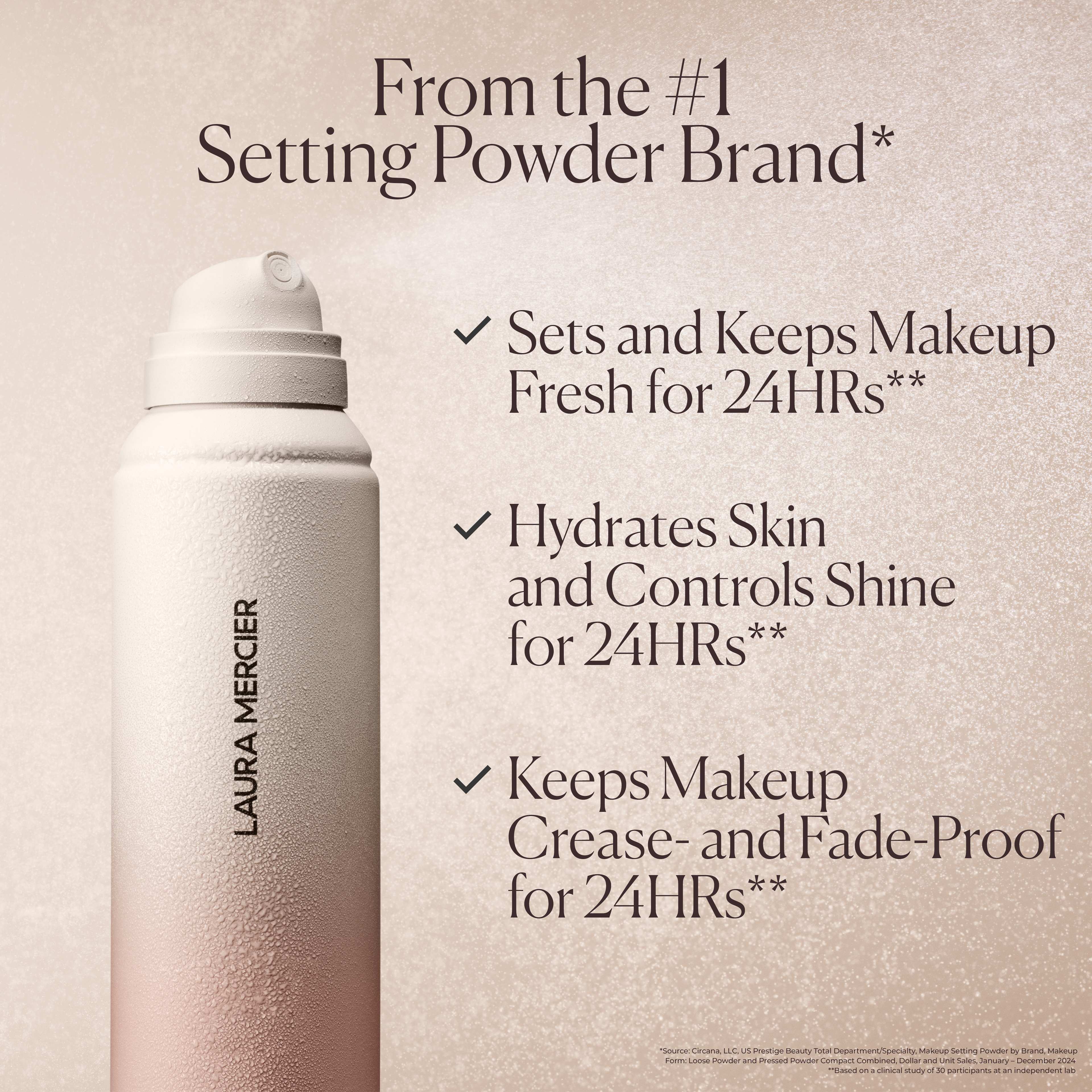 Translucent Hydrating Setting Spray Ultra - Blur, från Laura Mercier. Klicka för att öppna bilden i stort format