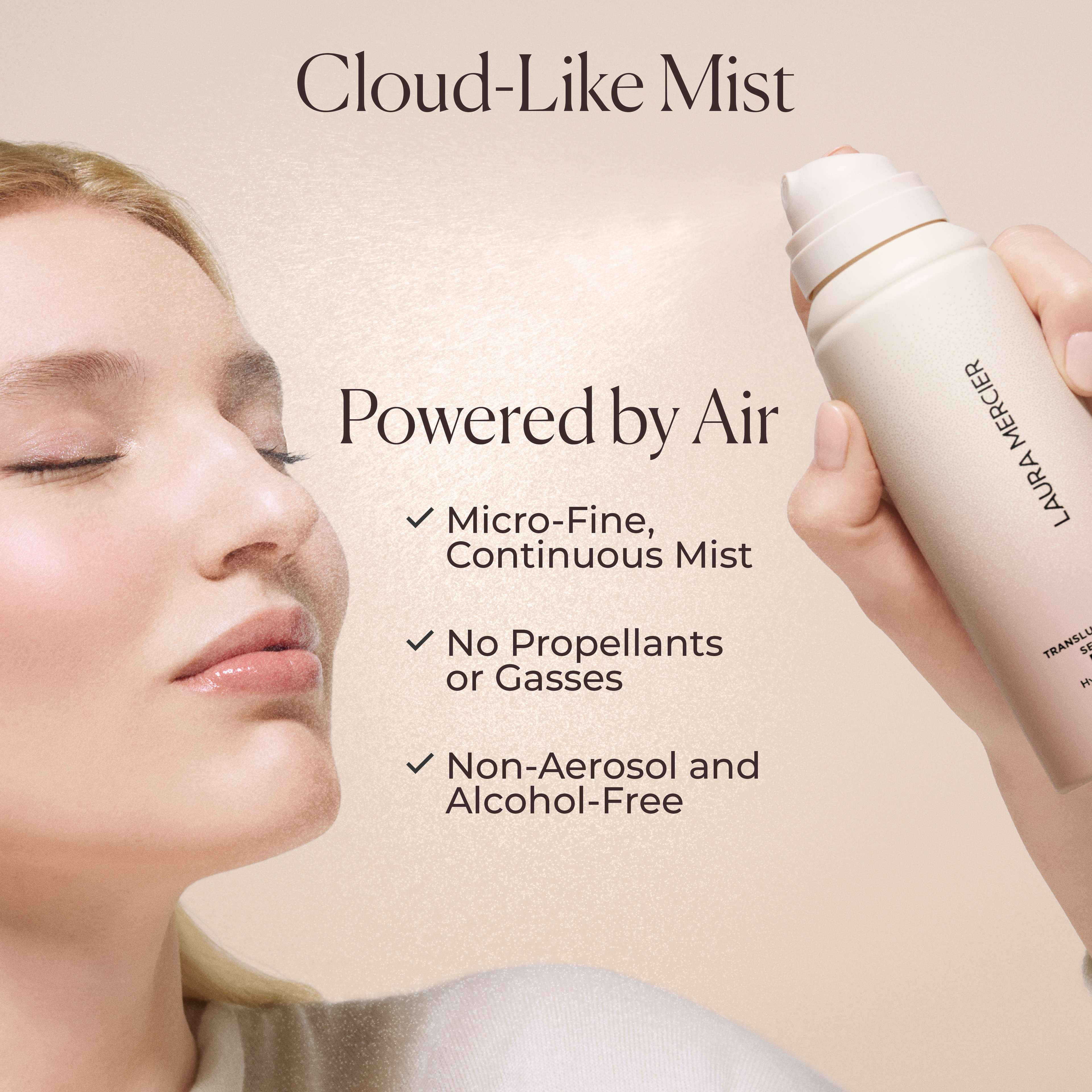 Translucent Hydrating Setting Spray Ultra - Blur, från Laura Mercier. Klicka för att öppna bilden i stort format