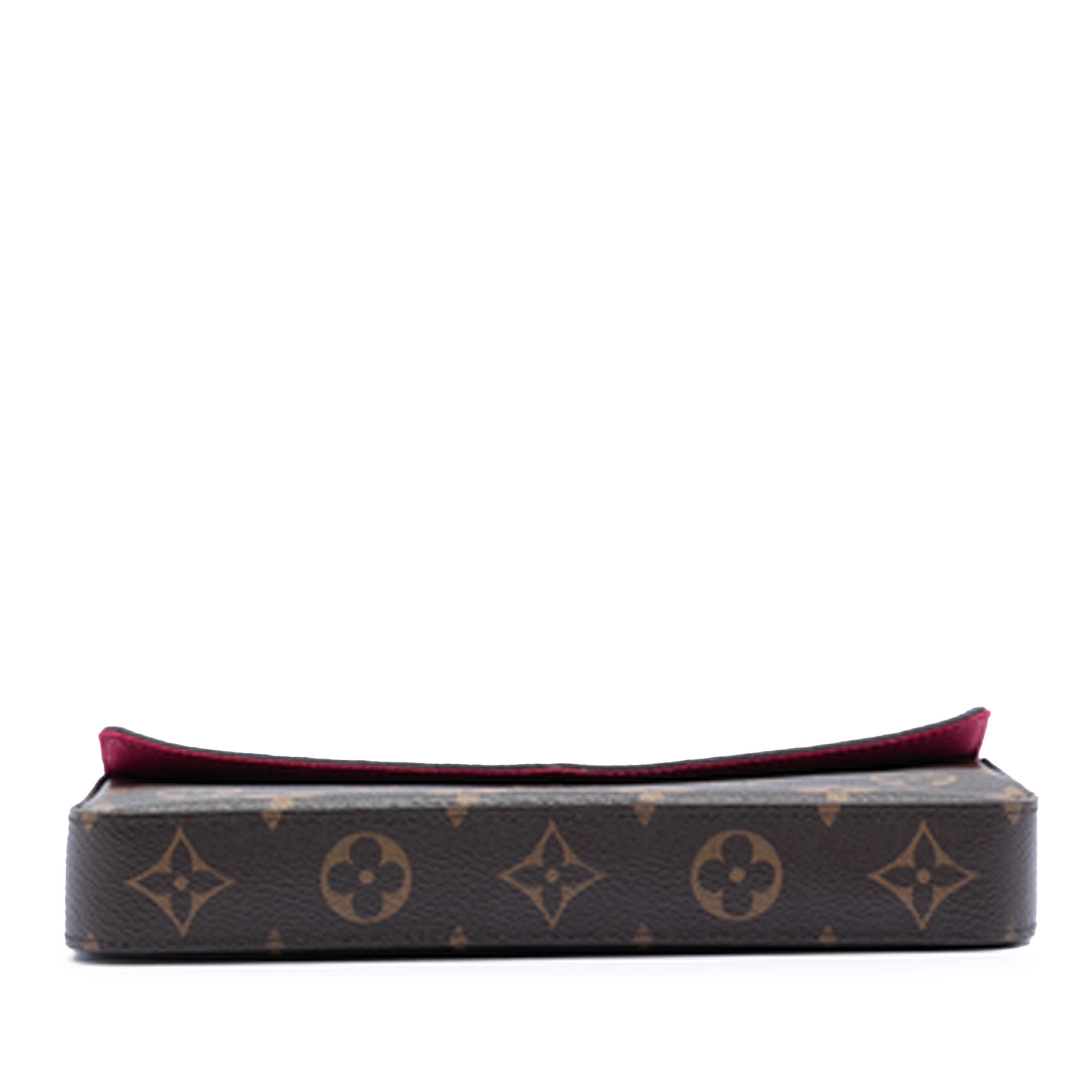 Louis Vuitton Monogram Pochette Felicie, från Luxclusif, i färgen brown. Klicka för att öppna bilden i stort format