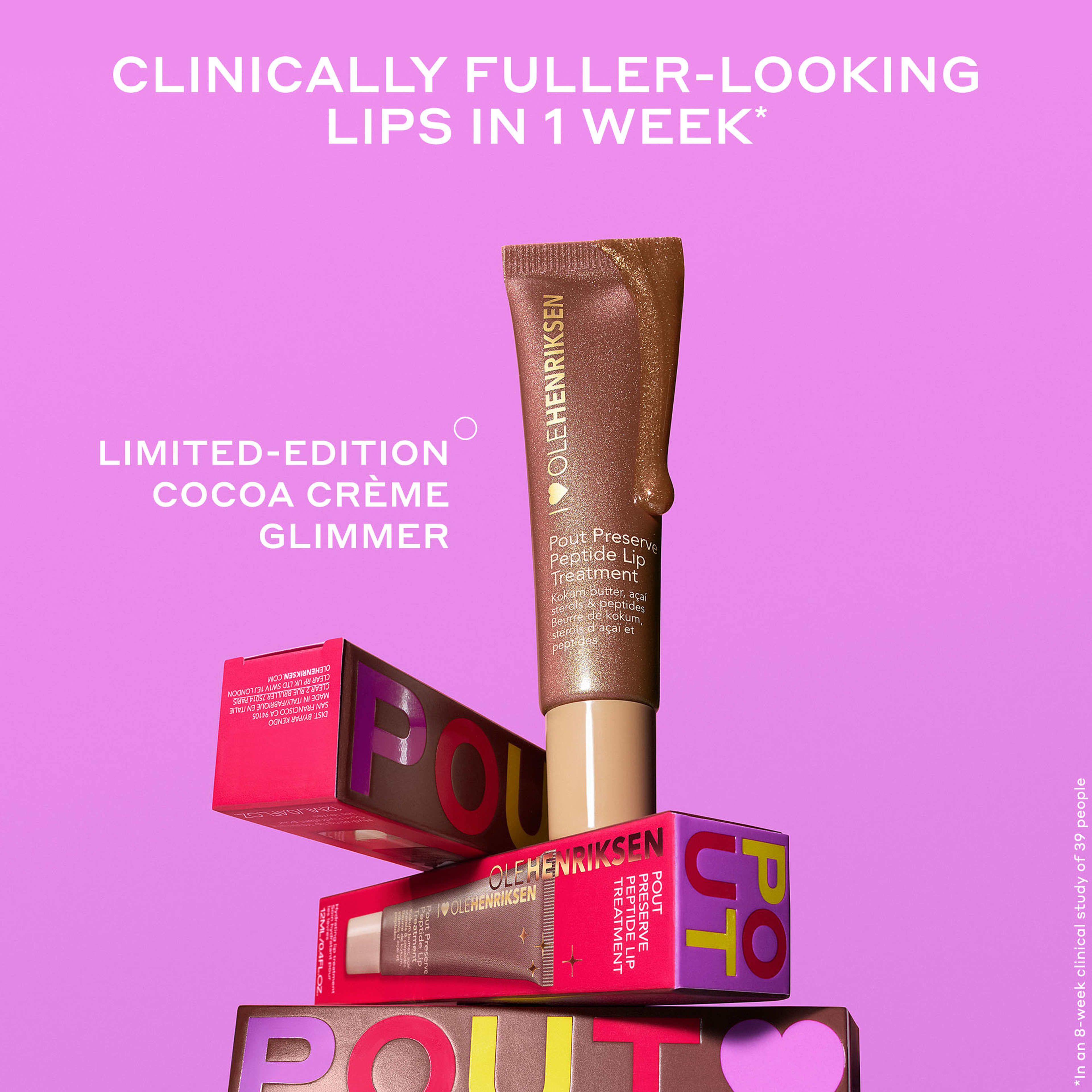 Lip Treatment Shimmer, från Ole Henriksen, i färgen Cocoa Creme. Klicka för att öppna bilden i stort format