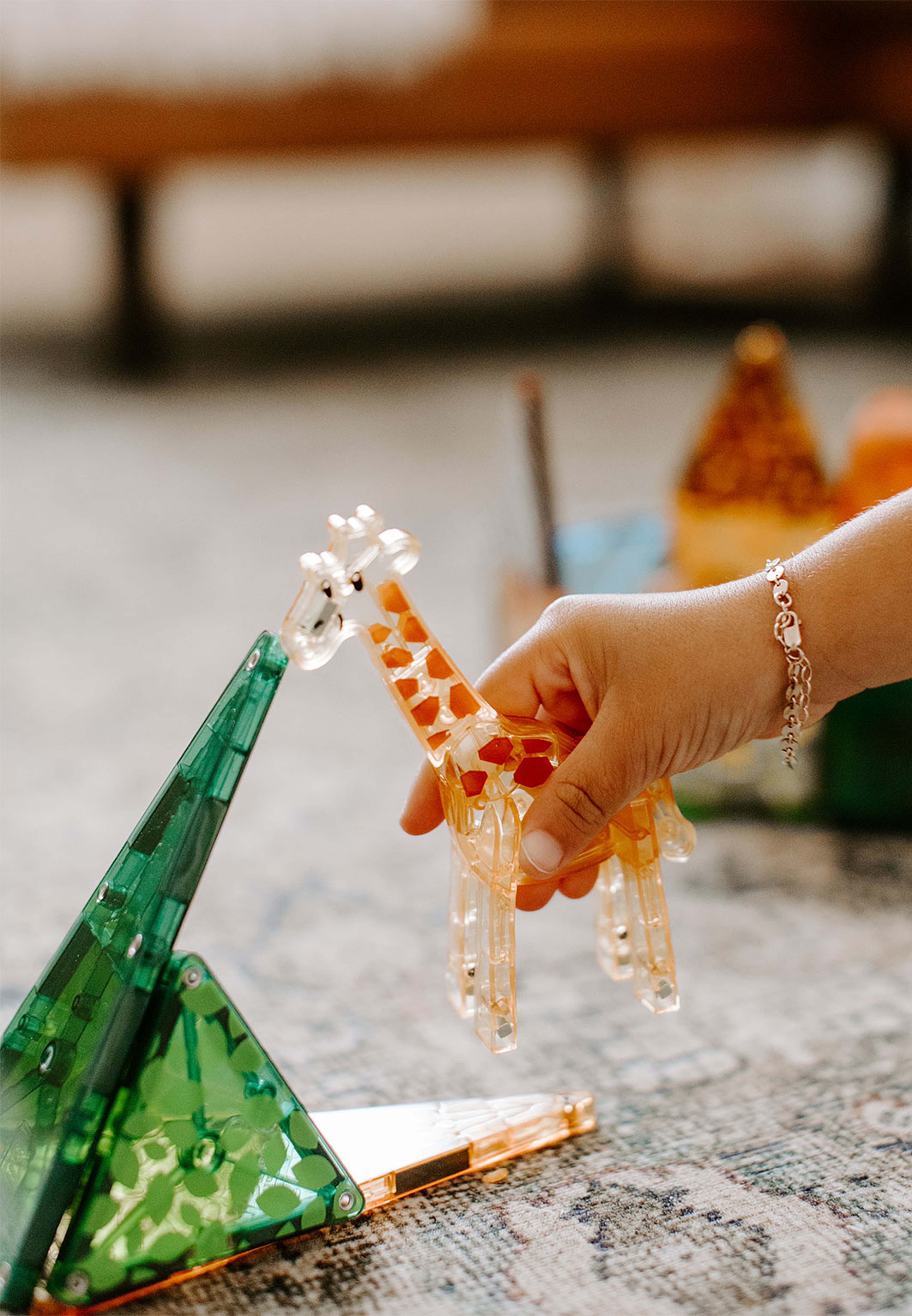 MAGNA-TILES® sats med safaridjur i 25 delar