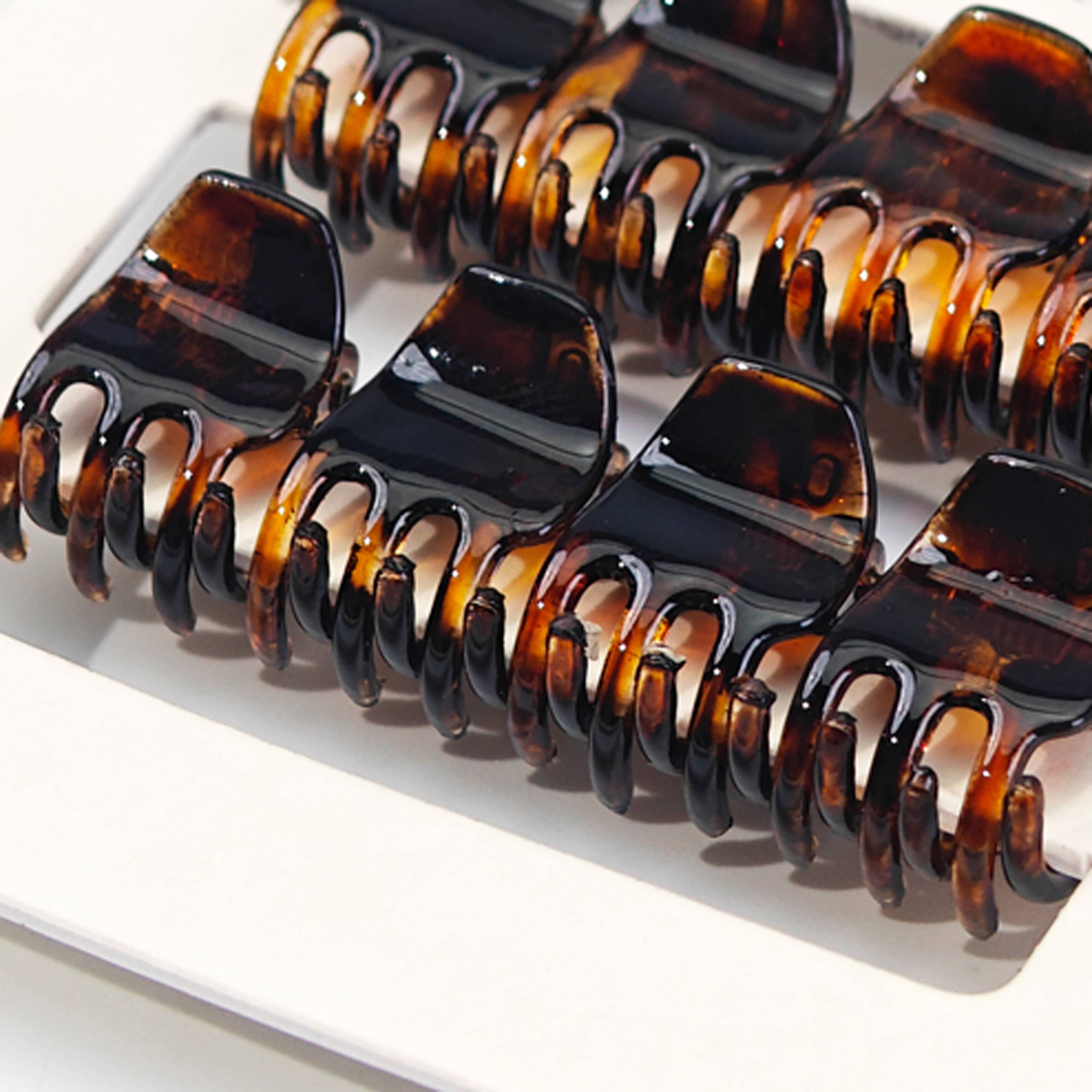 Minihårklämmor, 8-pack, från Å BEAUTY, i färgen Brown. Klicka för att öppna bilden i stort format