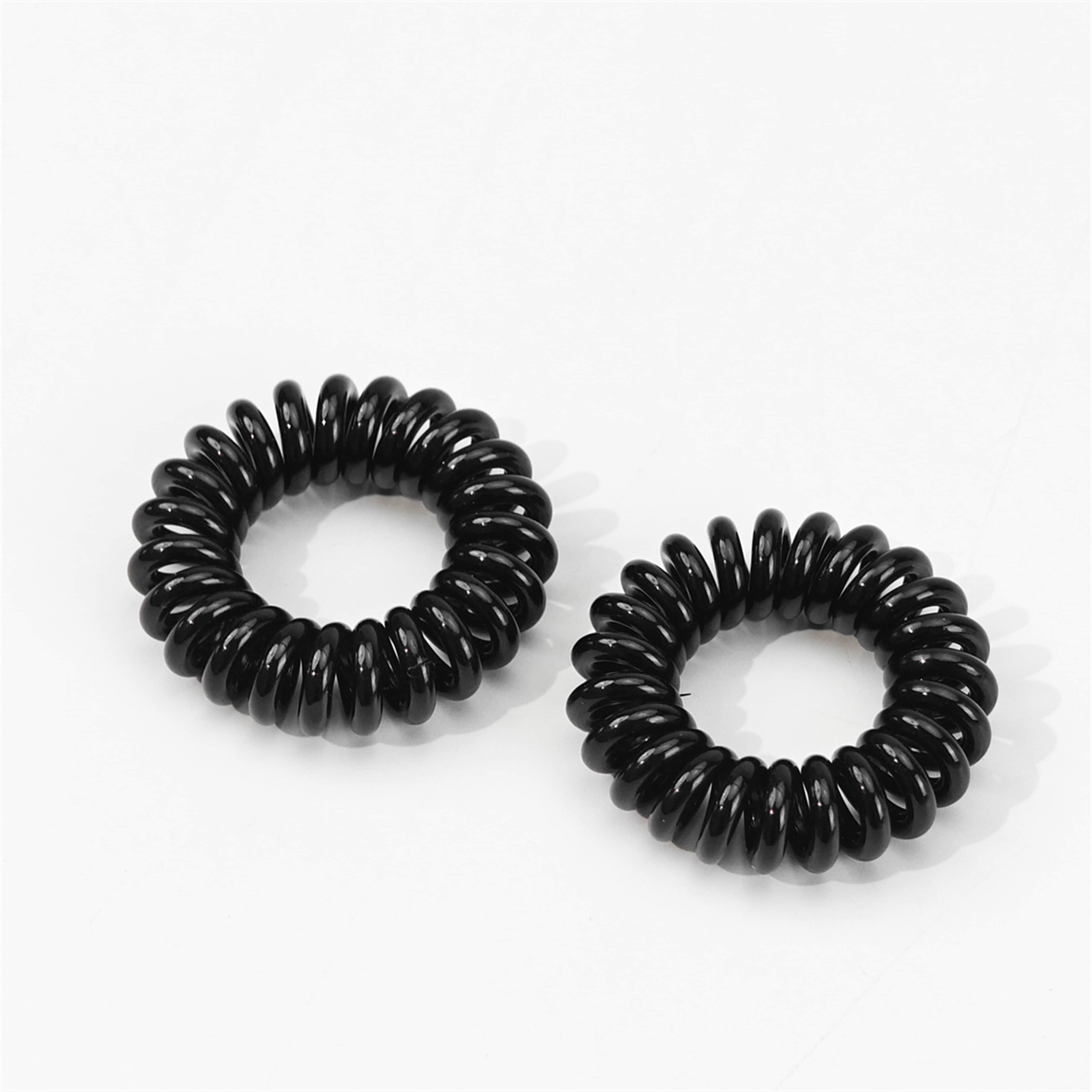 Elastisk hårsnodd, 2-pack, från Å BEAUTY, i färgen Black. Klicka för att öppna bilden i stort format