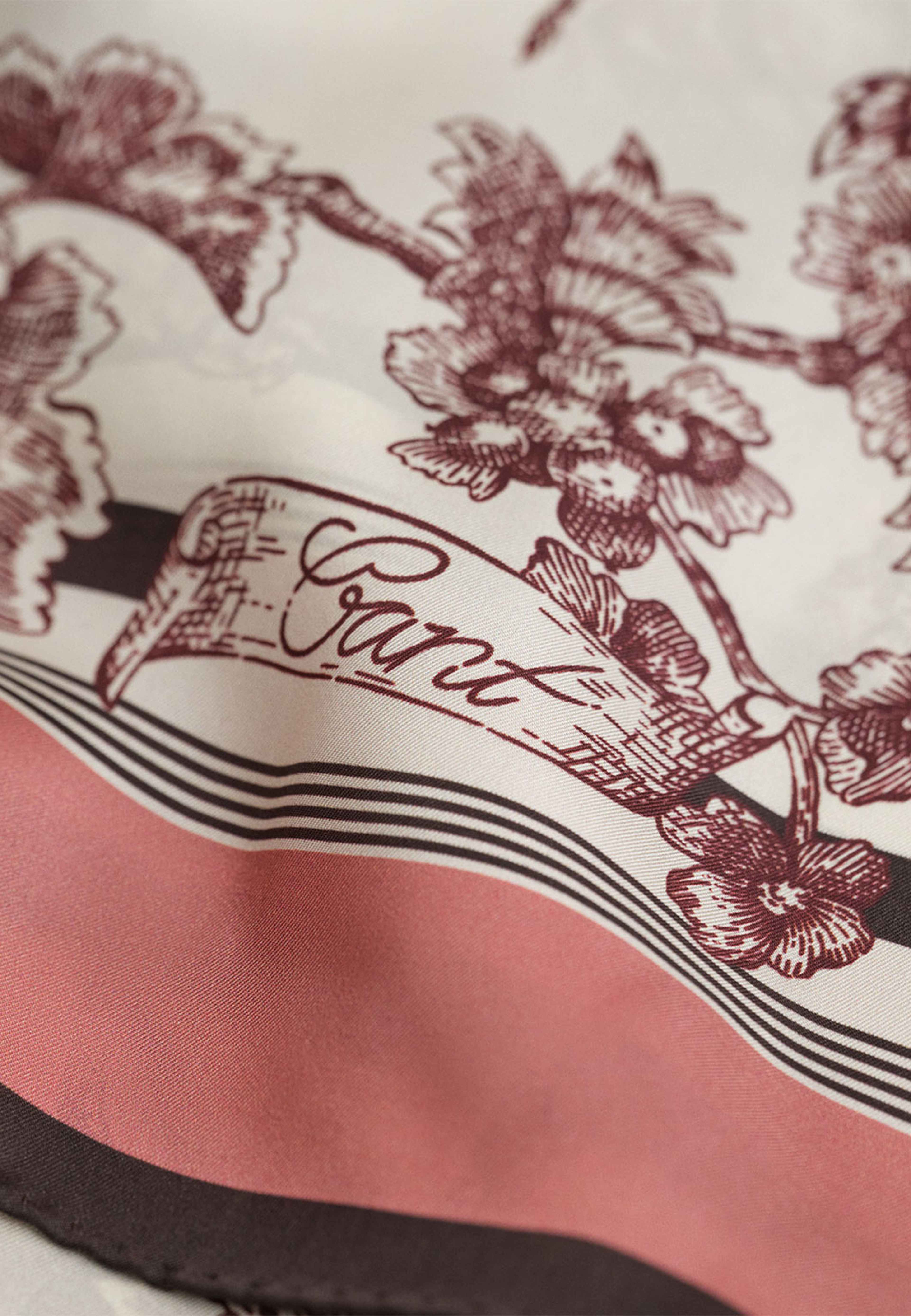 Tree Print Silk Scarf