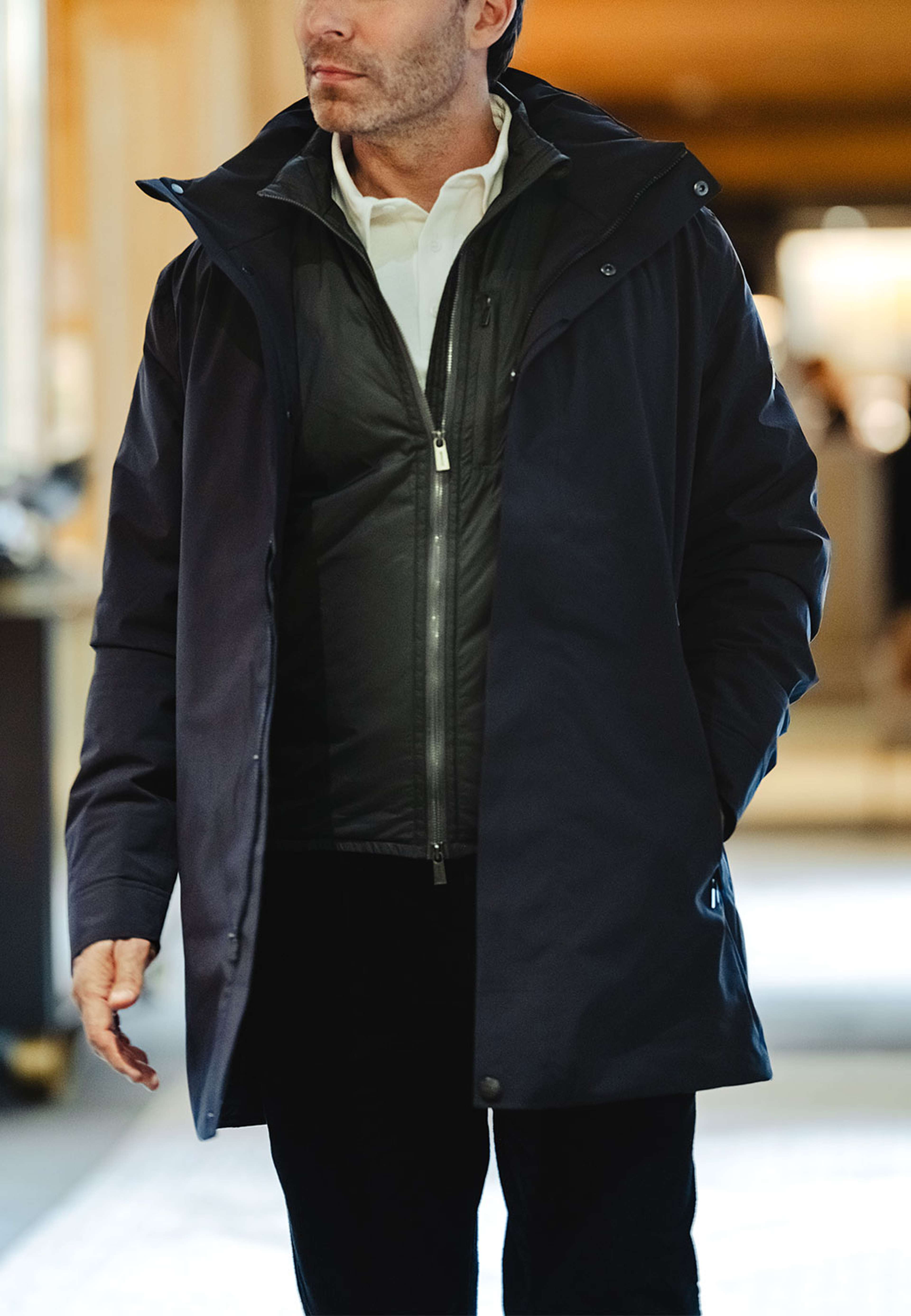 Varese Due Parka, från Snoot, i färgen Navy. Klicka för att öppna bilden i stort format