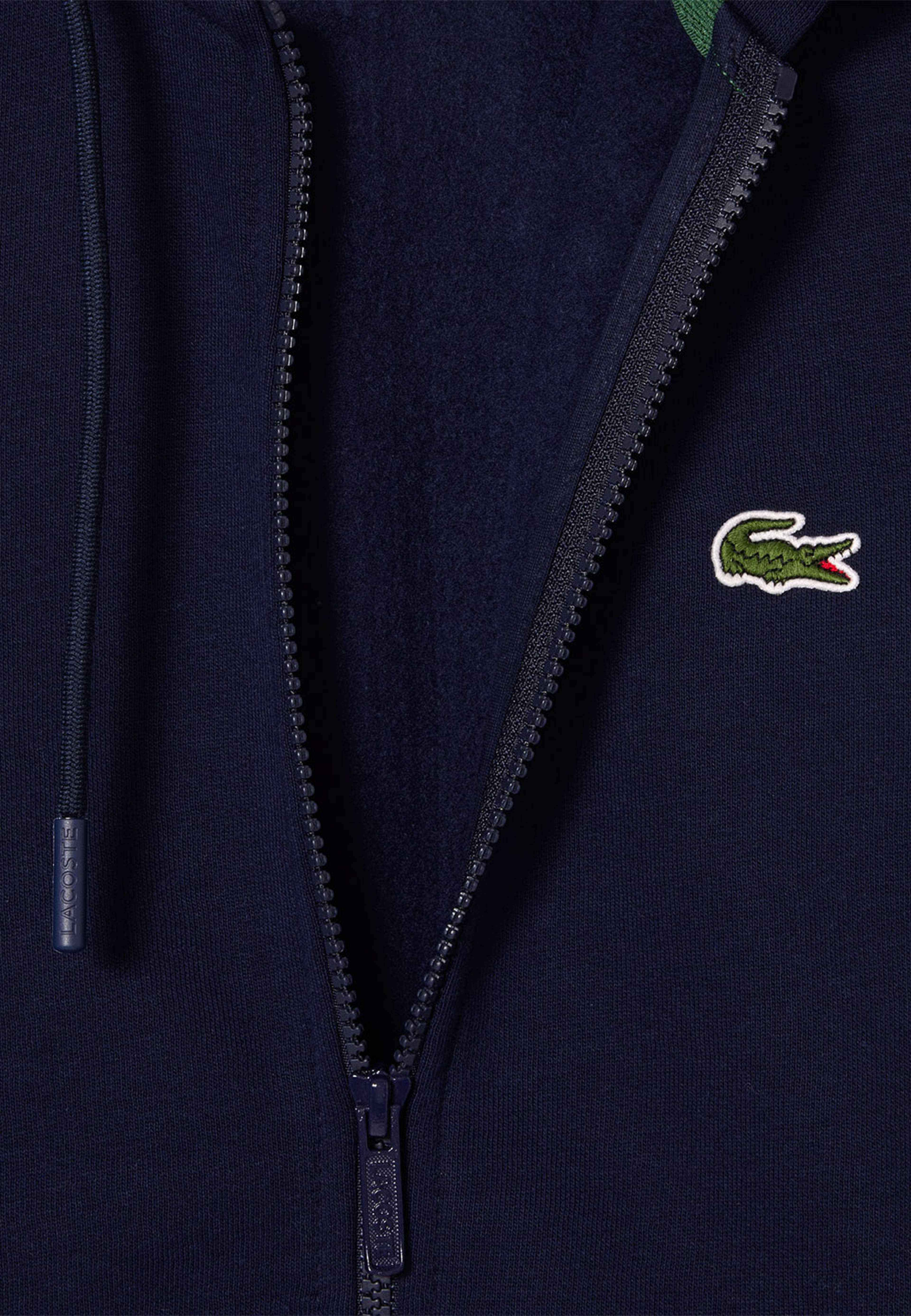Hooded Cotton Fleece Zip Sweat Sweatshirt