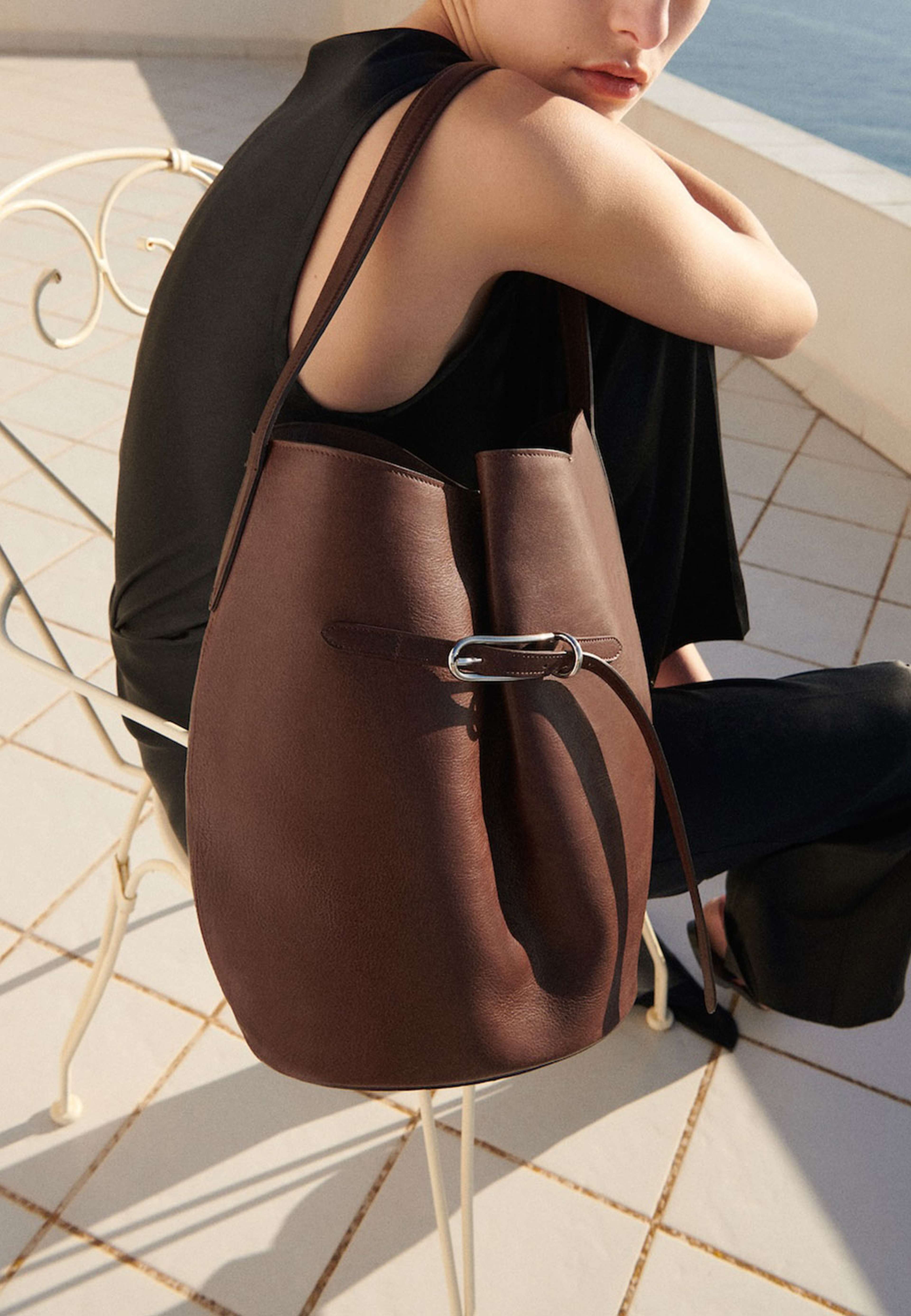 Belted Bucket Bag Large