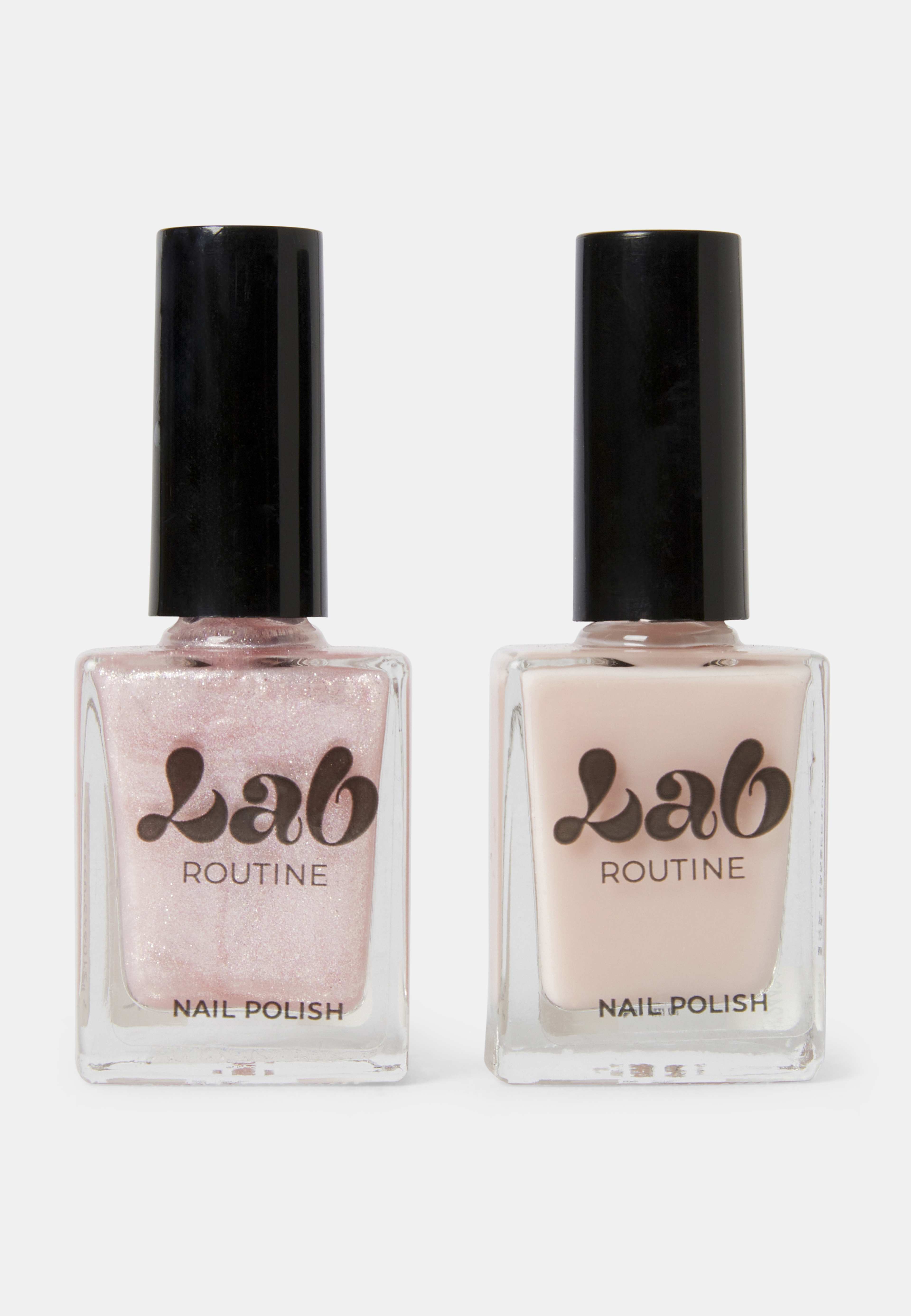 Nail Polish Duo Kit: Nude, från Lab Routine, i färgen Nude. Klicka för att öppna bilden i stort format