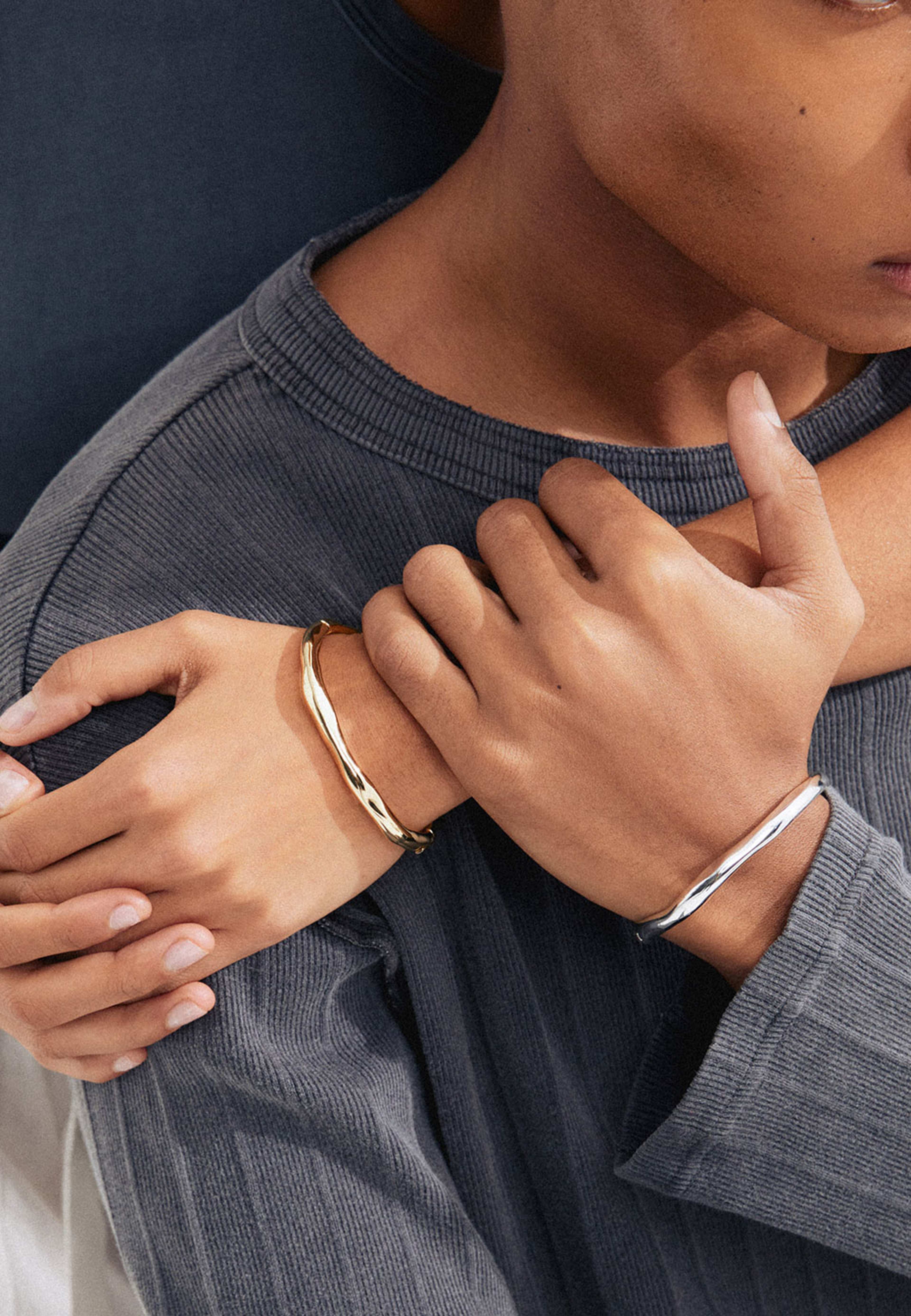 Harrison Bangle Silver-Plated