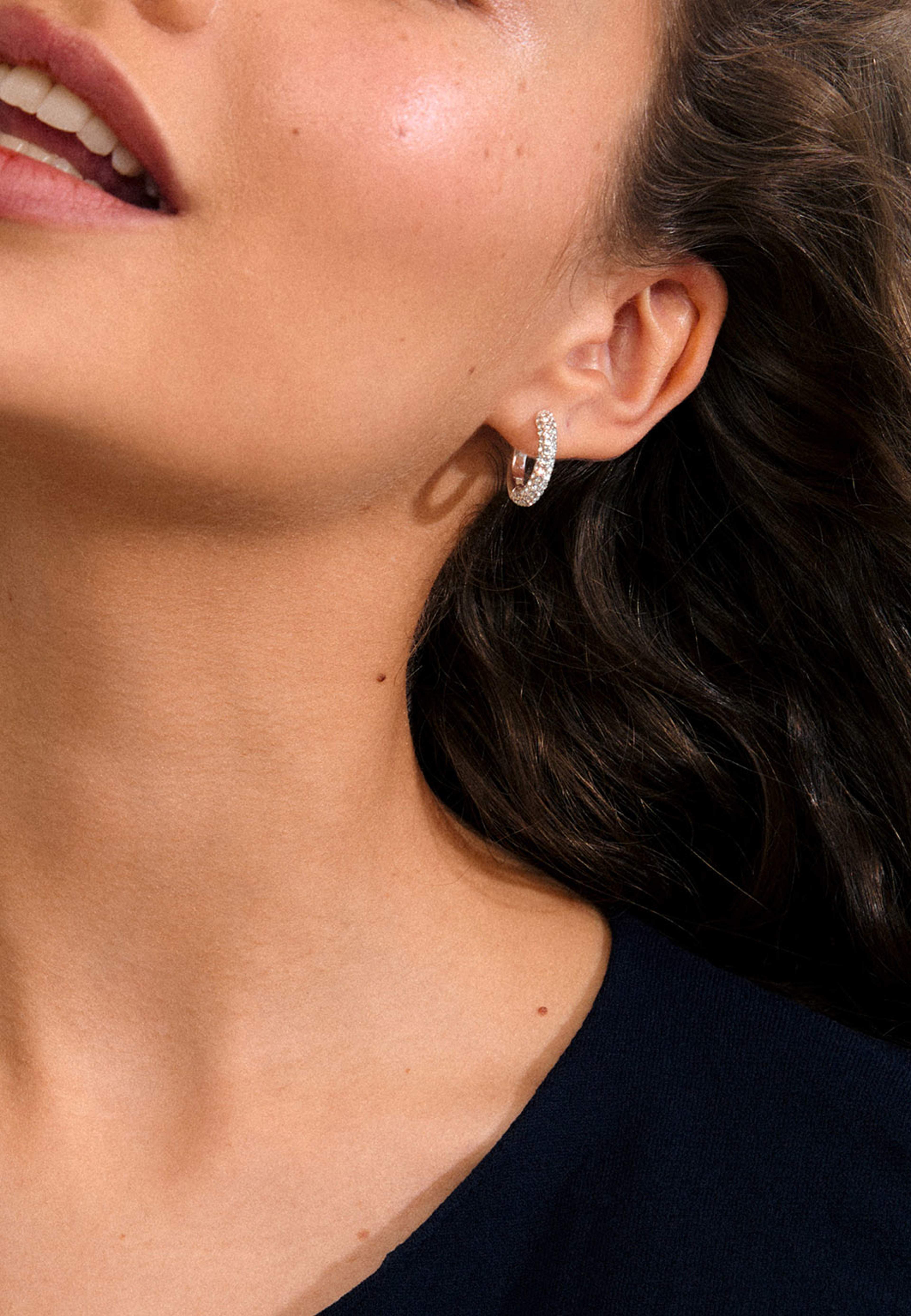 Tatum Medium Hoops Silver-Plated