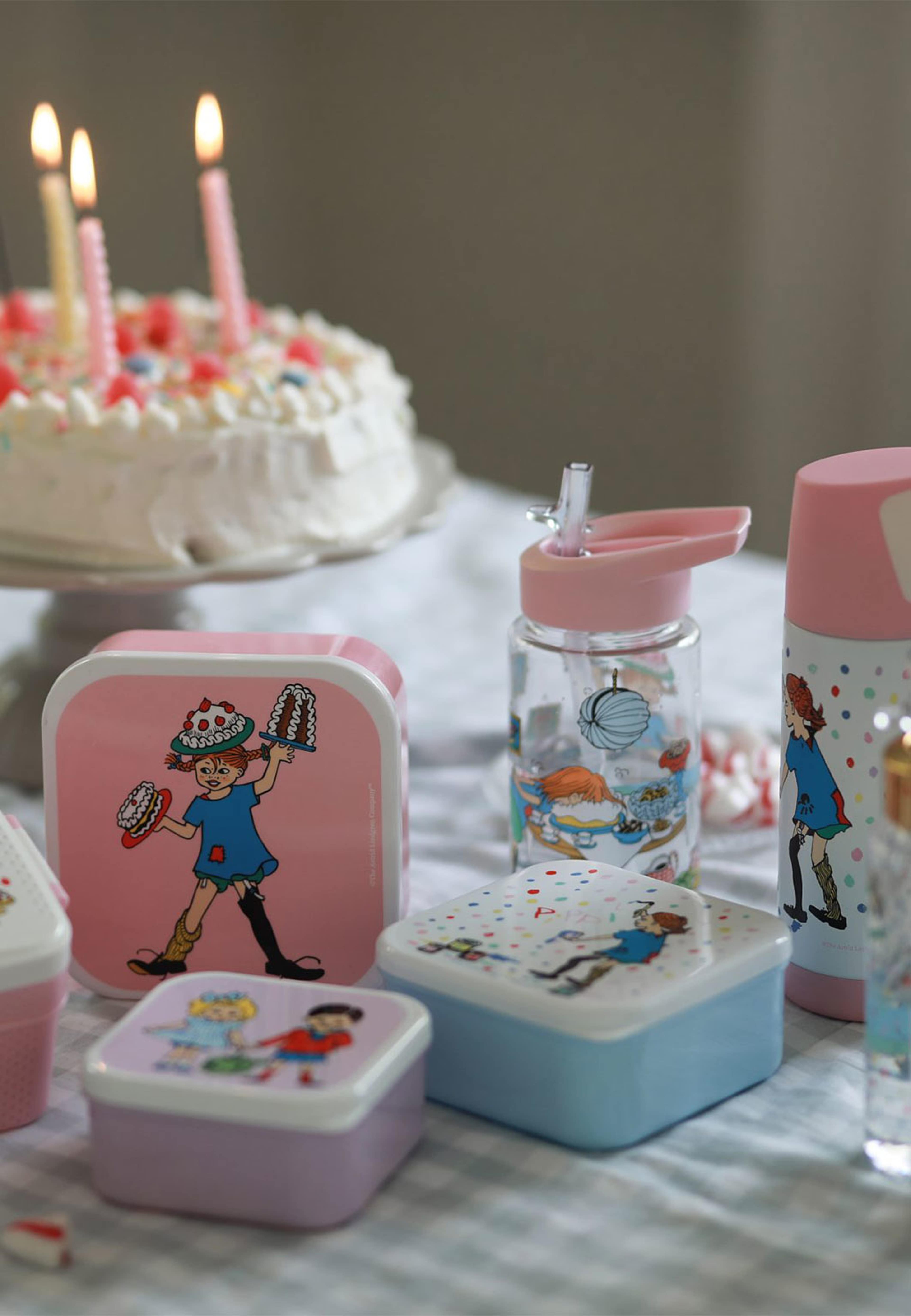 Pippi Födelsedag, Vattenflaska i plast, från PIPPI, i färgen Transparent.