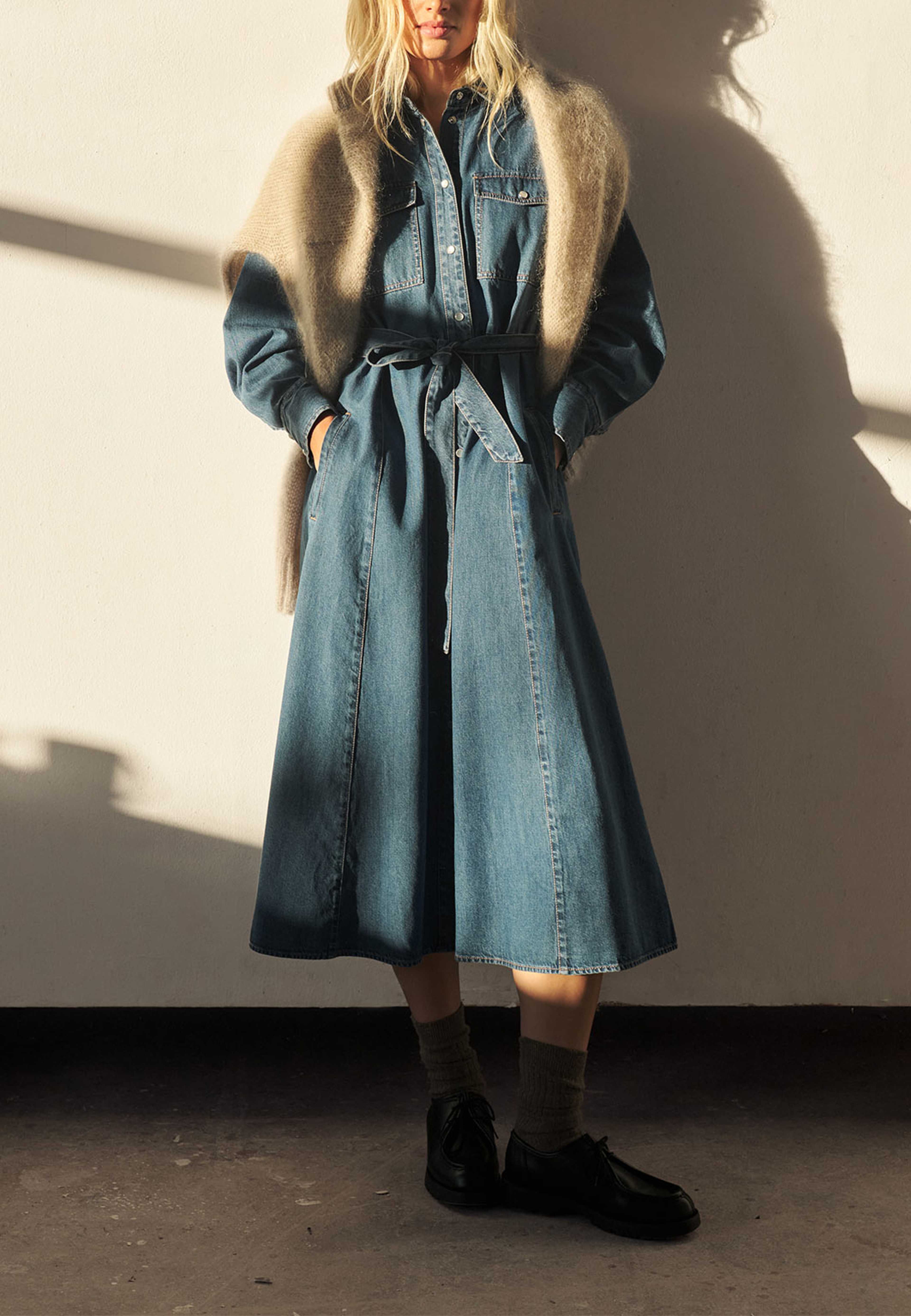 PolenkaPW DR, från Part Two, i färgen Medium Blue Denim. Klicka för att öppna bilden i stort format