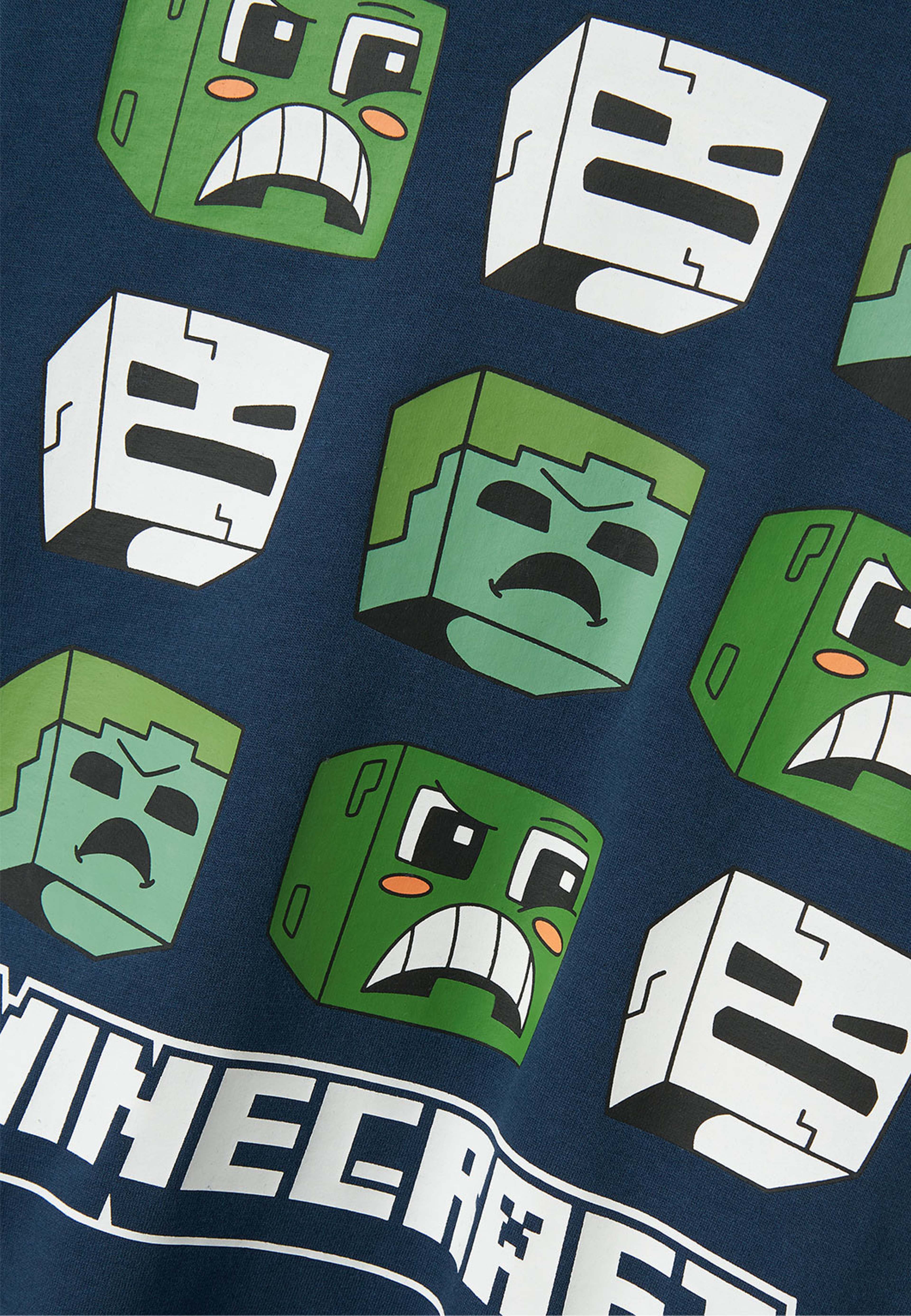 NKMSAAG MINECRAFT NREG SWEAT WH BRU BFU, från Name It, i färgen Insignia Blue.