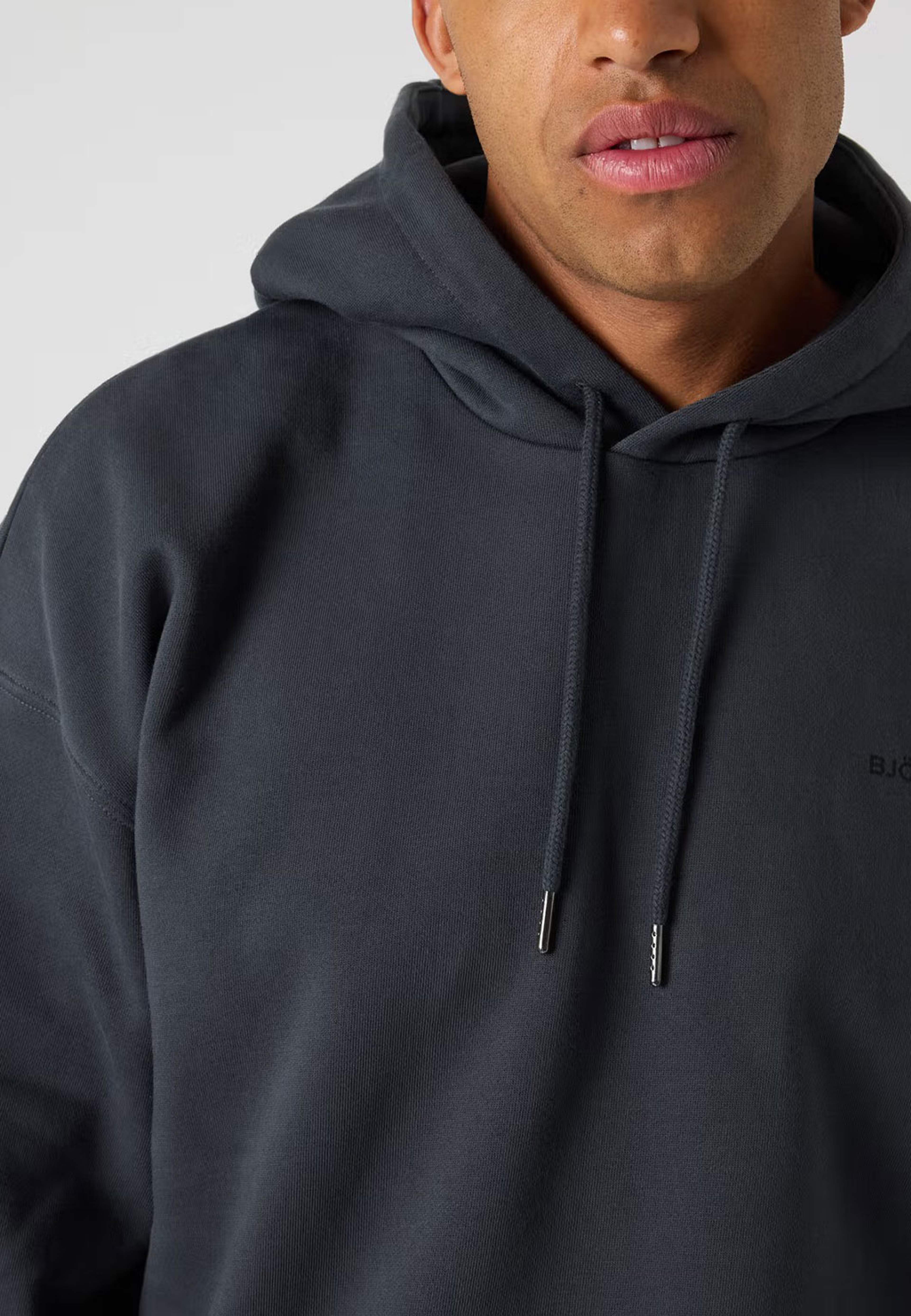 Borg Oversized Hoodie, från Björn Borg, i färgen Asphalt. Klicka för att öppna bilden i stort format