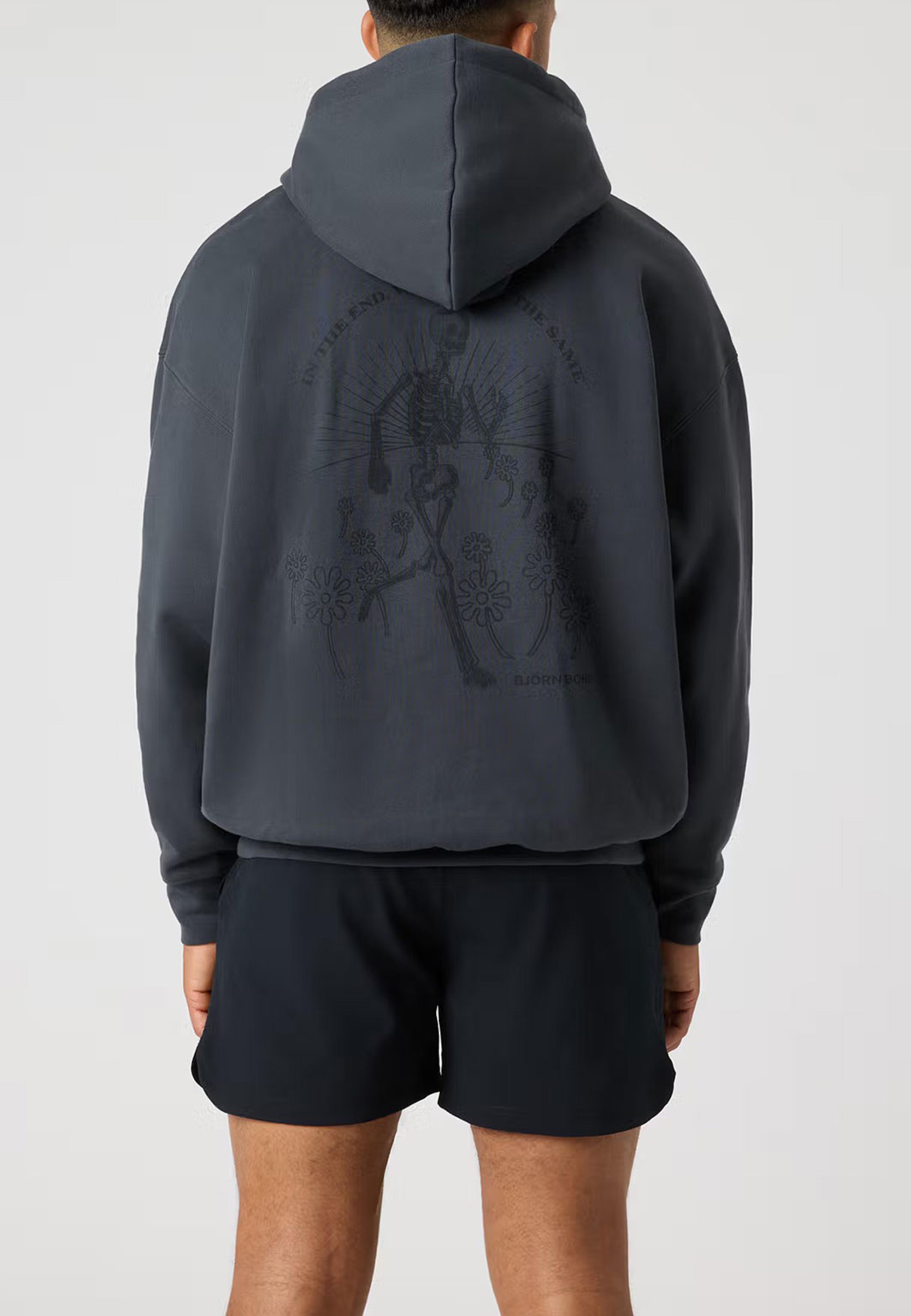 Borg Oversized Hoodie, från Björn Borg, i färgen Asphalt. Klicka för att öppna bilden i stort format