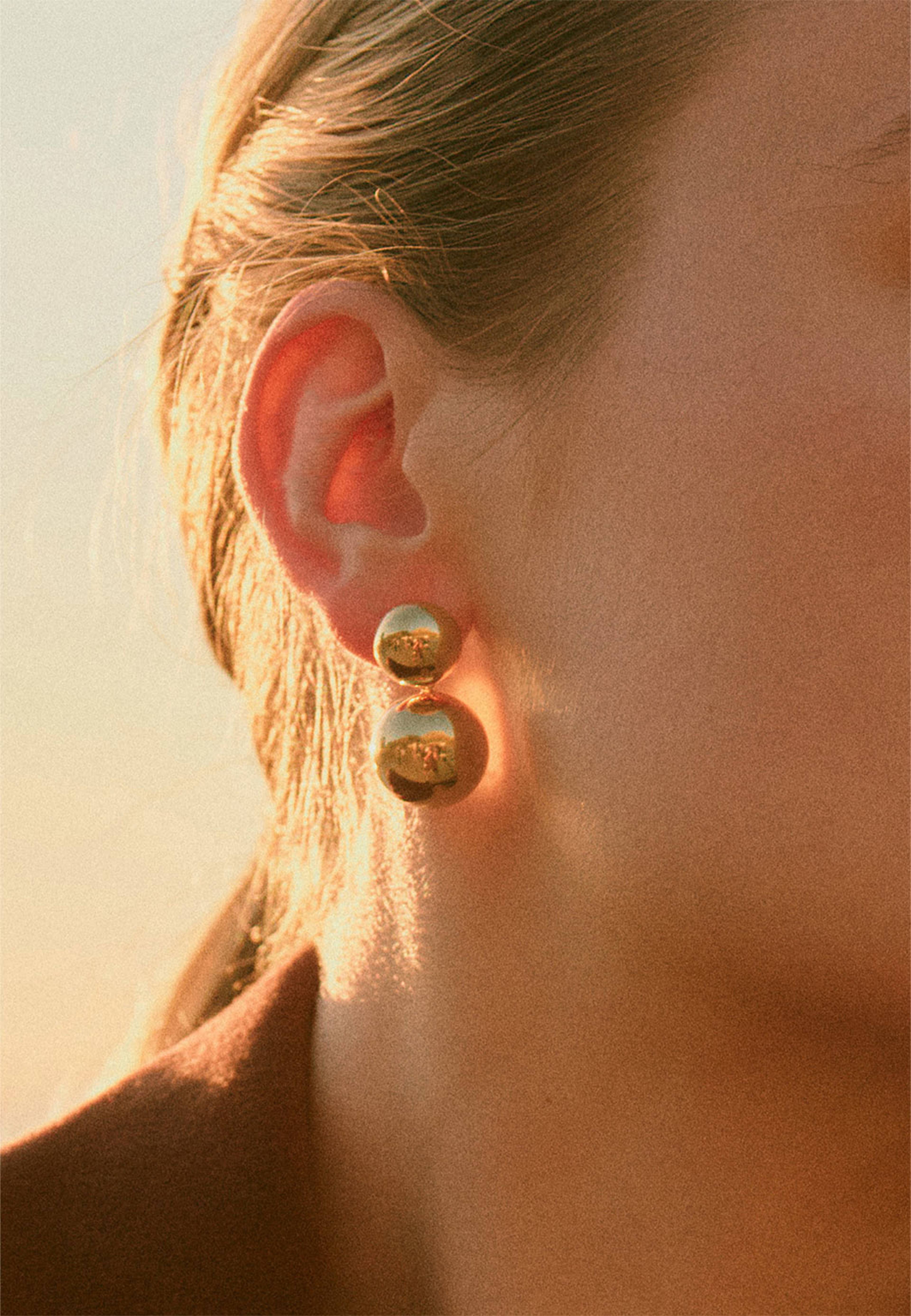 Sphere Earrings S Gold