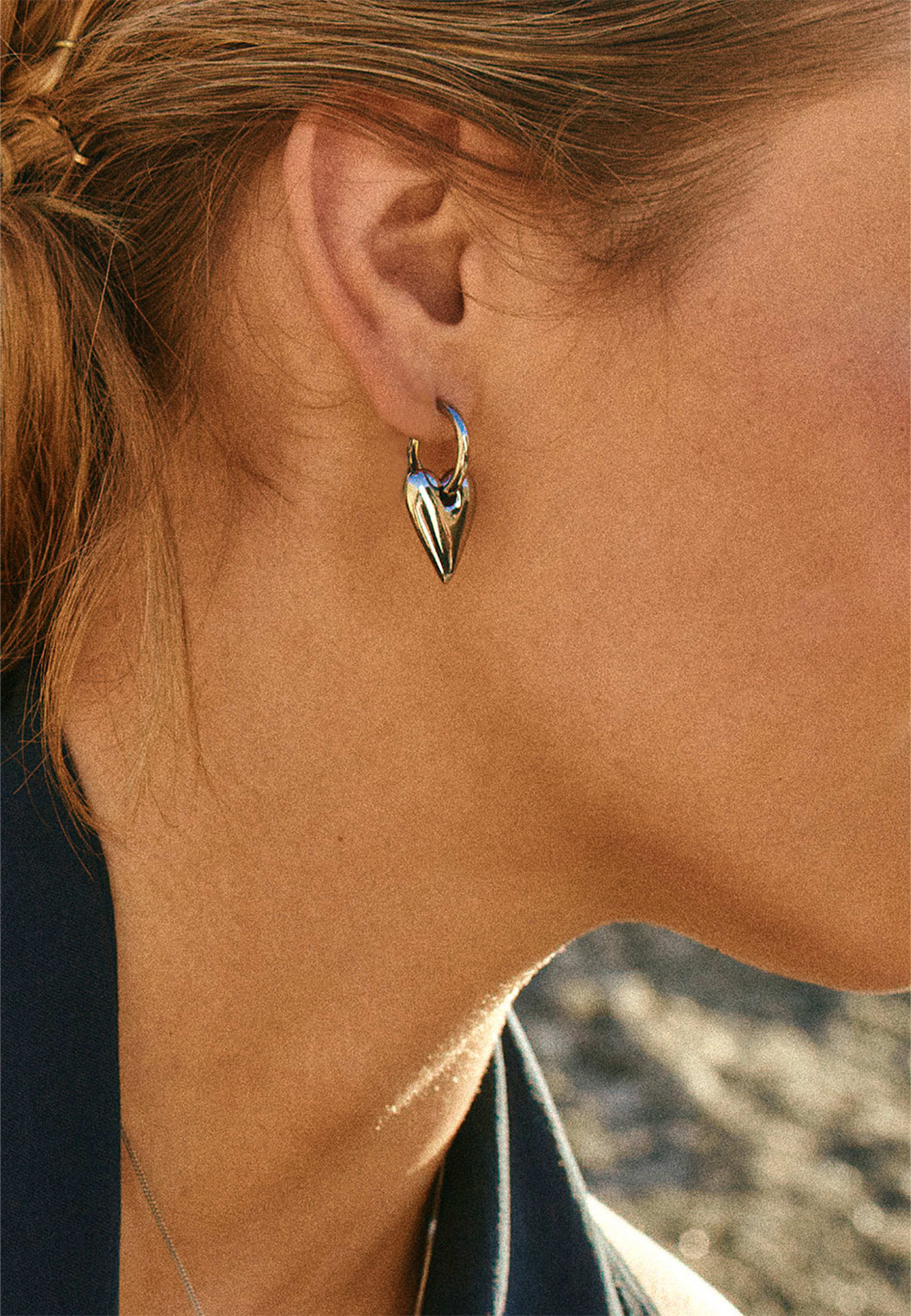 Amore Hoops L Steel