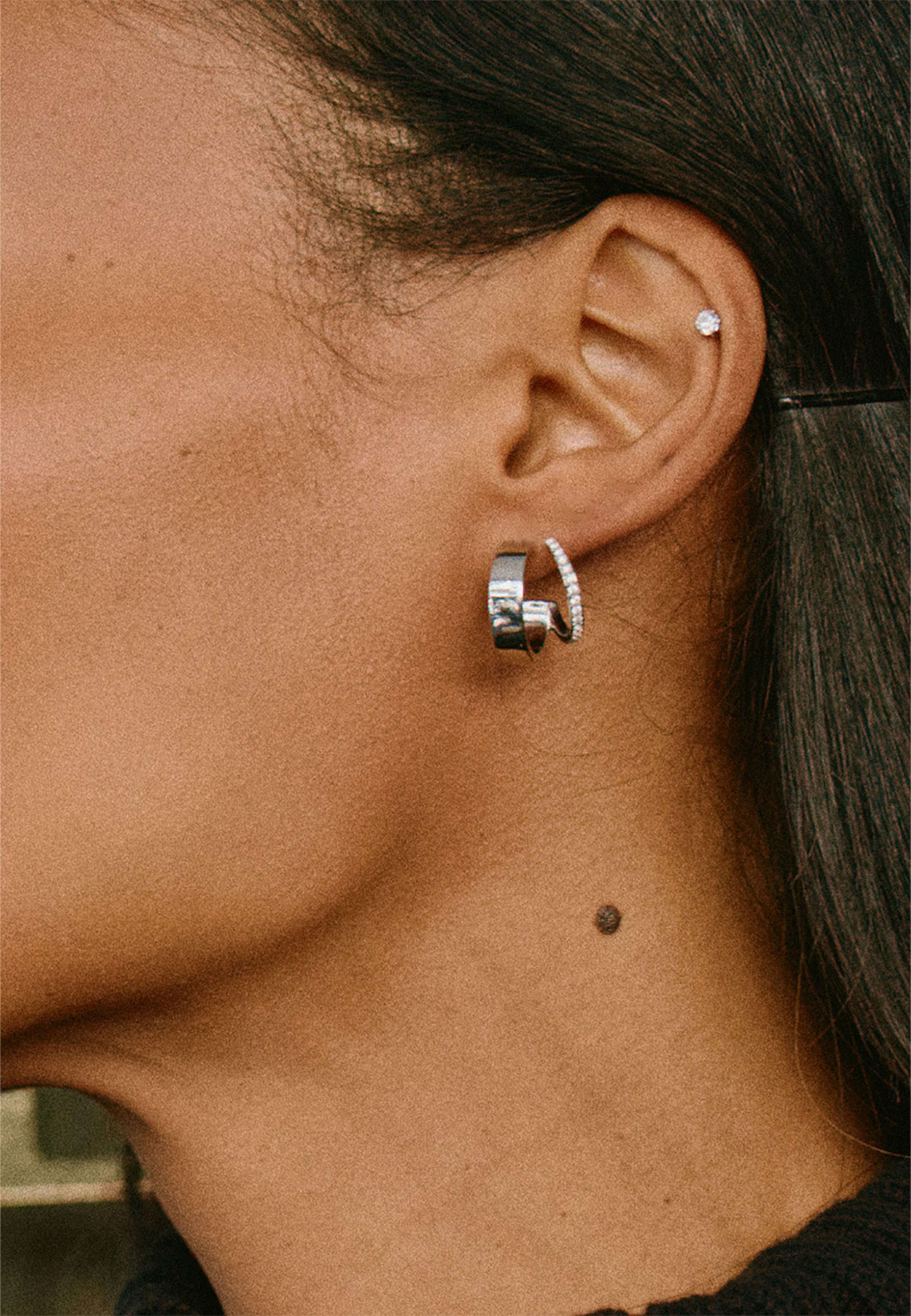 Plié Hoops Double Steel