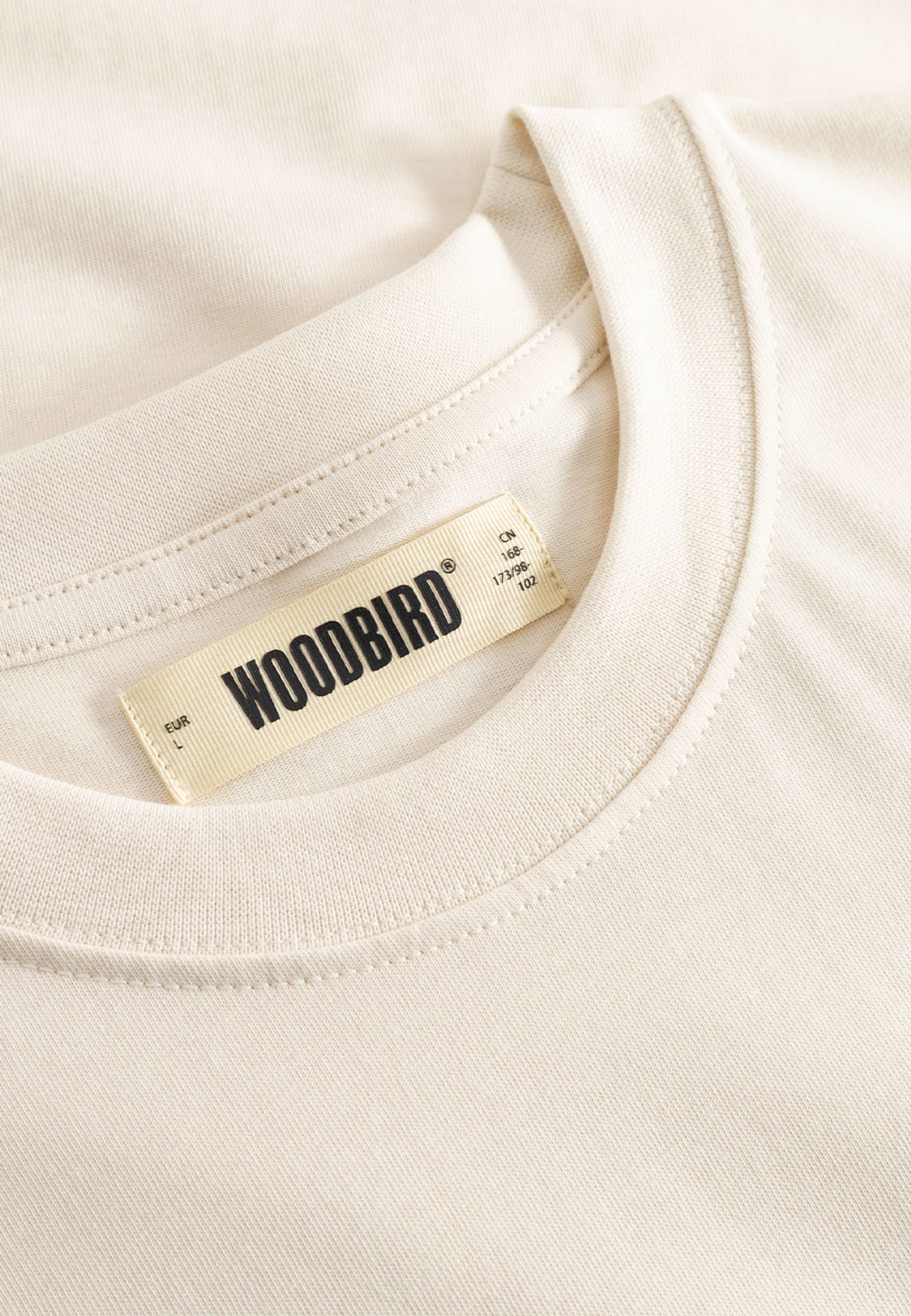 Beam Lion Tee, från Woodbird, i färgen Off White. Klicka för att öppna bilden i stort format