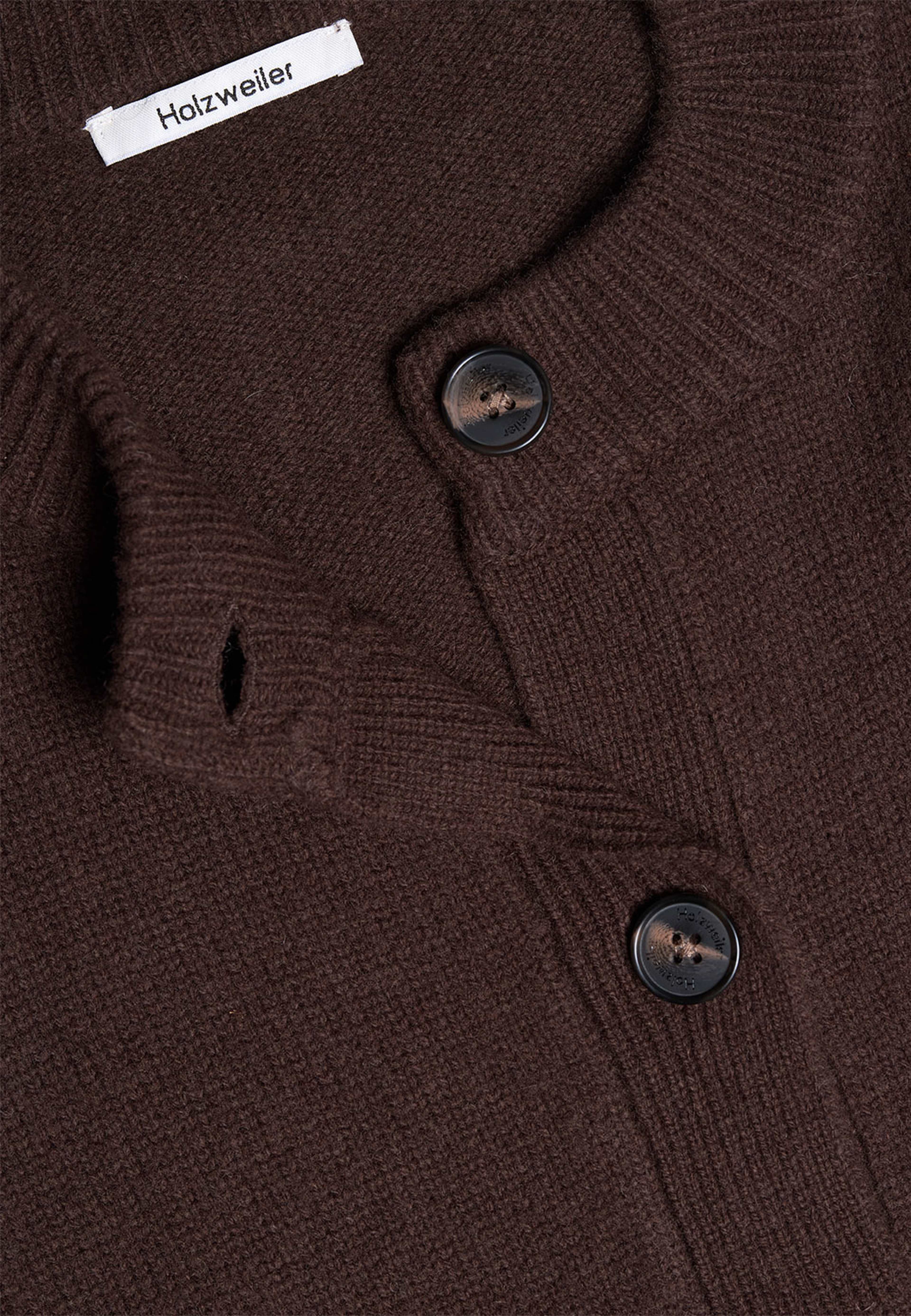 W. Wool Wide Cardigan, från Holzweiler, i färgen Dk. Brown.