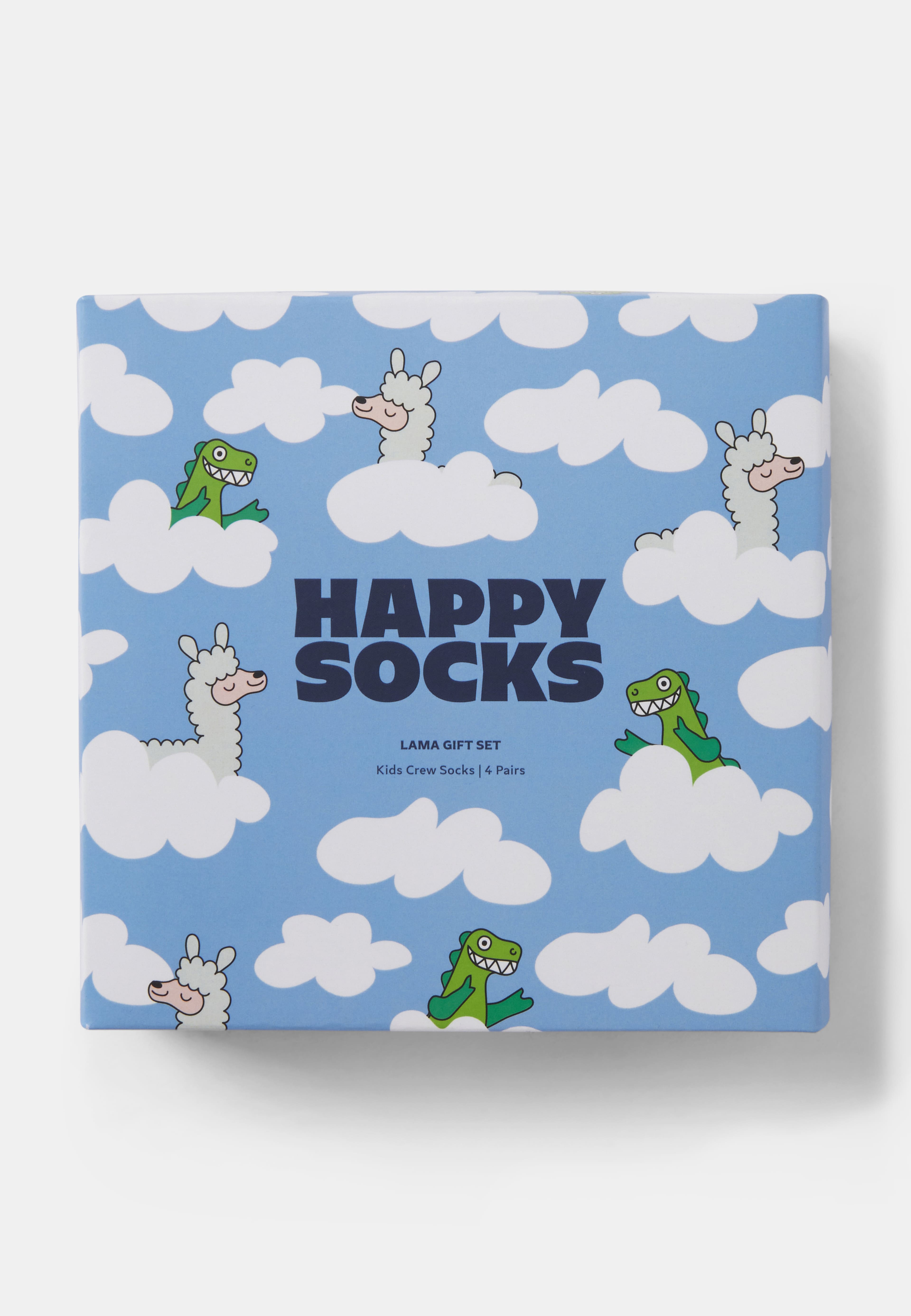 Kids 4-Pack Llama  Gift Set, från Happy Socks, i färgen Red. Klicka för att öppna bilden i stort format