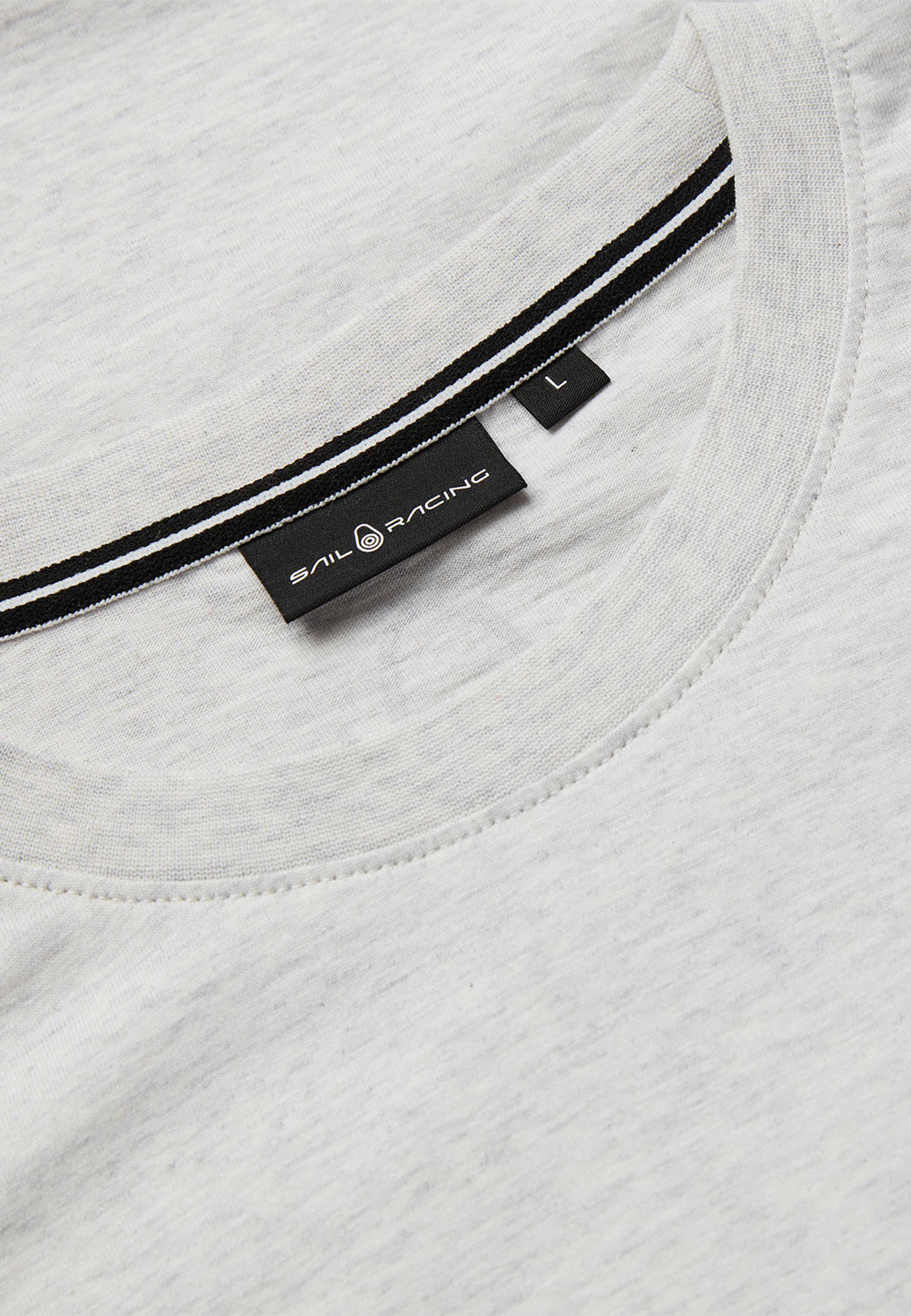 Bowman Logo Tee, från Sail Racing, i färgen Light Grey Mel.