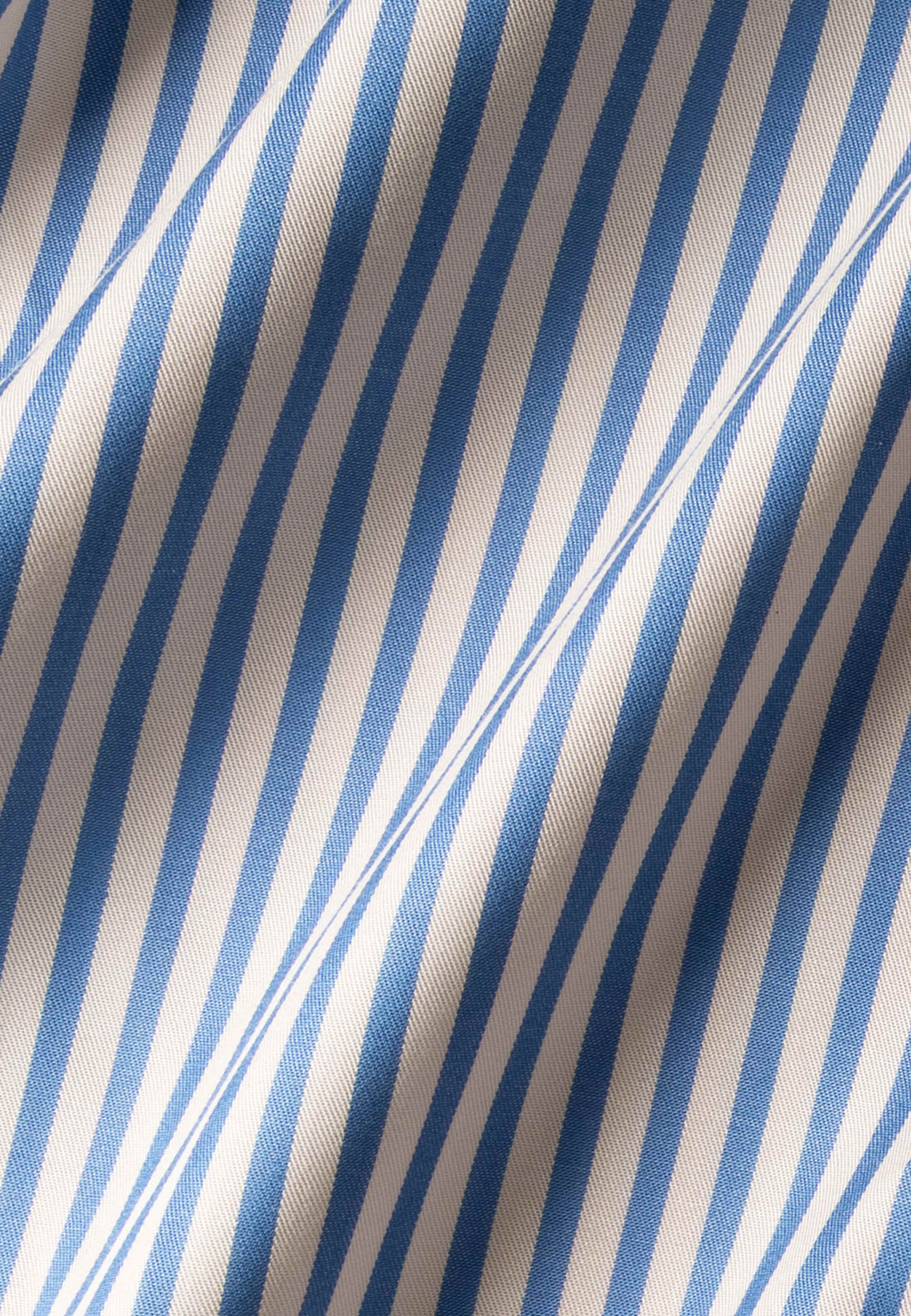 Randig Skjorta Mickan Legacy Stripe, från The Shirt Factory, i färgen Blue. Klicka för att öppna bilden i stort format