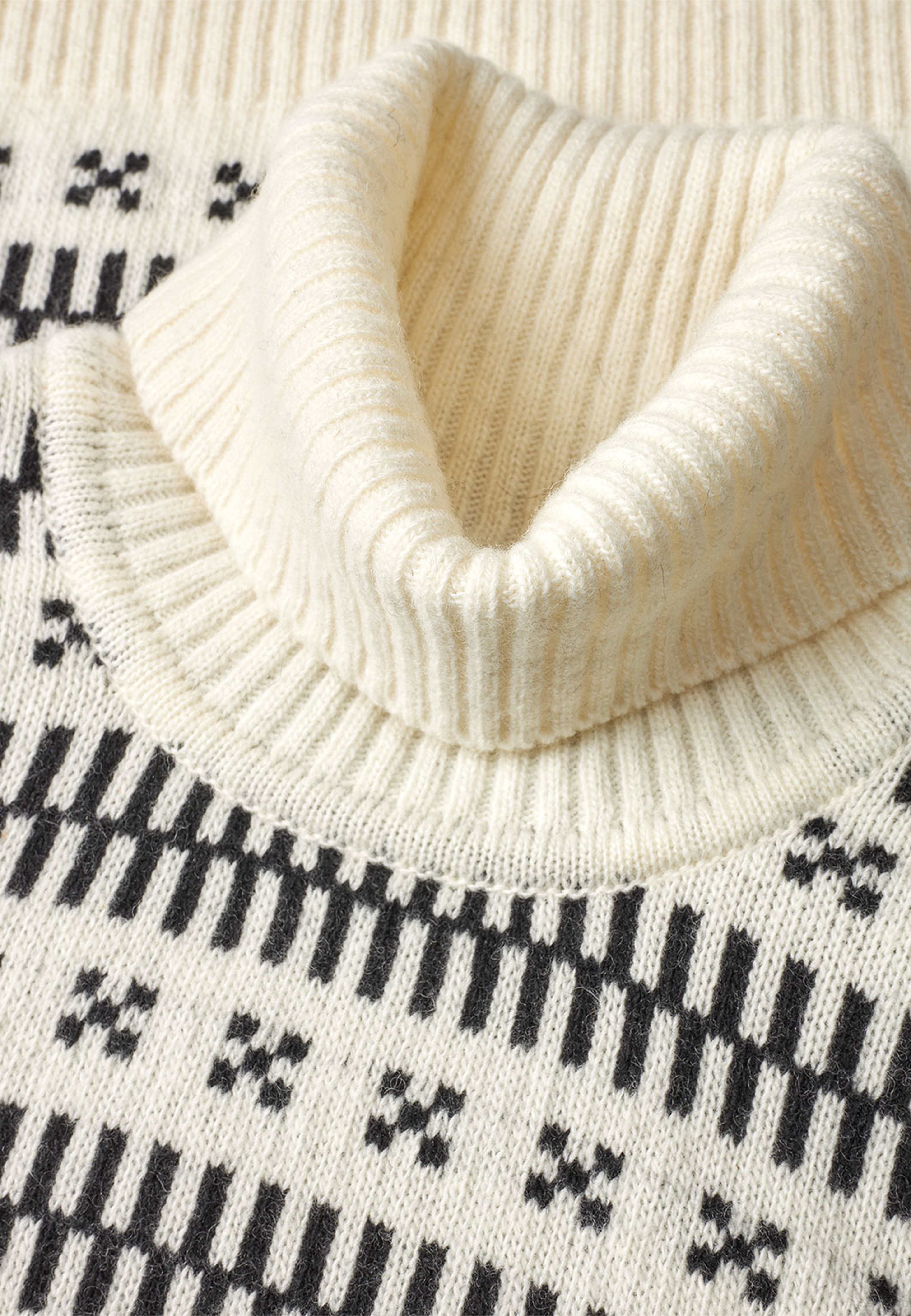 Lambswool Gustav Iceland Turtle Knit, från Mads Nørgaard, i färgen Seedpearl. Klicka för att öppna bilden i stort format