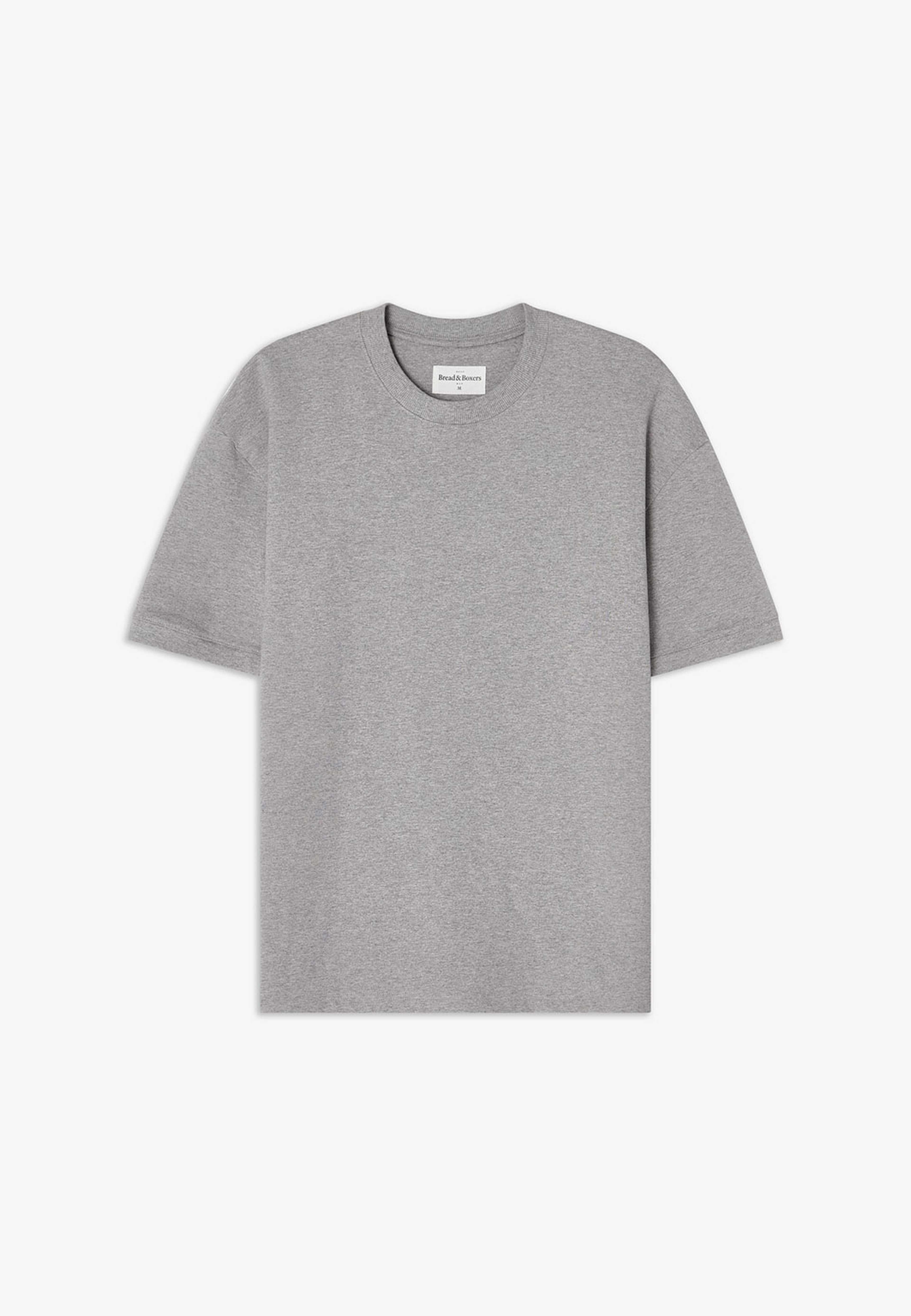 Lounge Tee, från Bread & Boxers, i färgen Grey Melange. Klicka för att öppna bilden i stort format